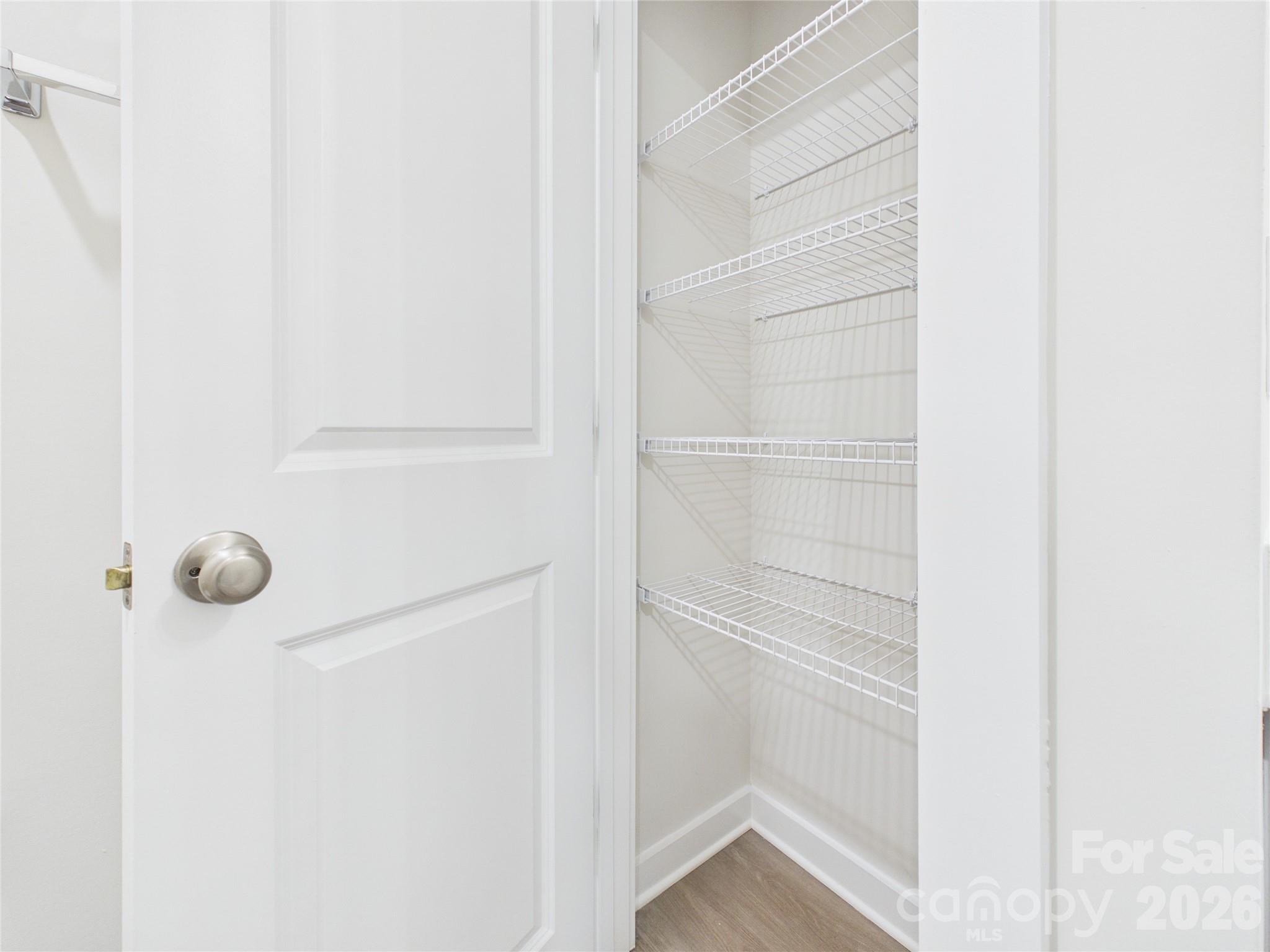 Linen closet in hall bath - 105 Dilling Street N, Kings Mountain