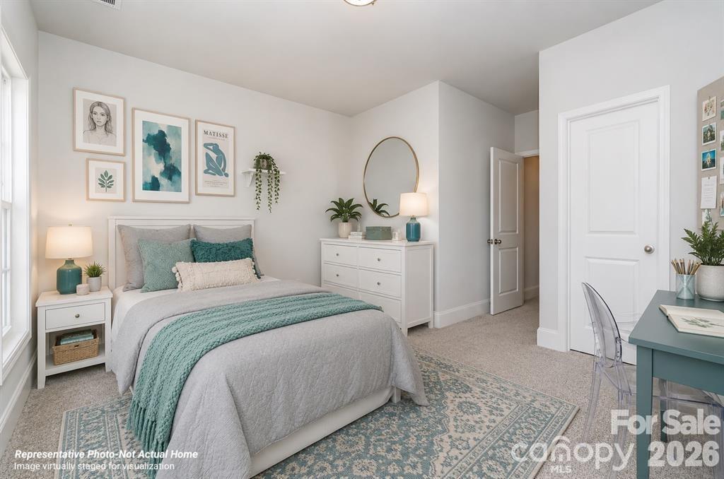 Virtually staged Bedroom 2 - 10225 Rainier Trail Drive NW, Huntersville