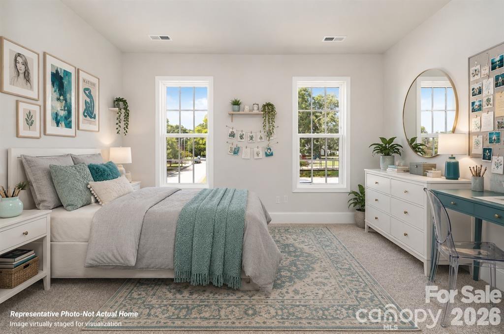 Virtually Staged Bedroom 2 - 10225 Rainier Trail Drive NW, Huntersville