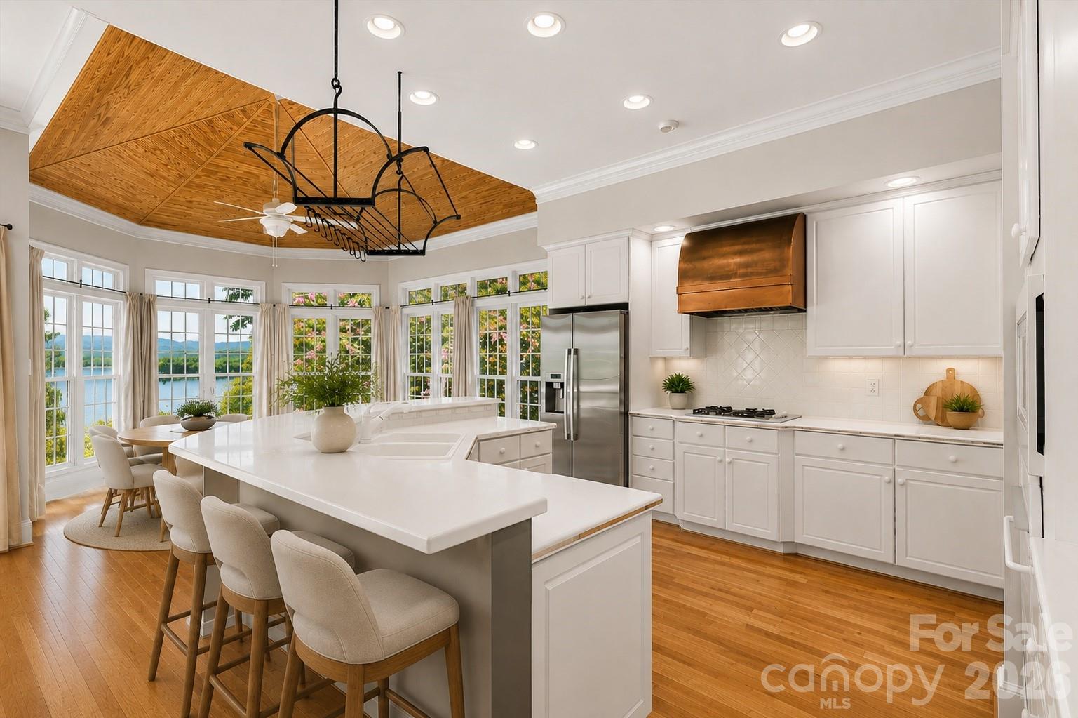 Virtually staged kitchen - 705 Lake Club Drive, Nebo