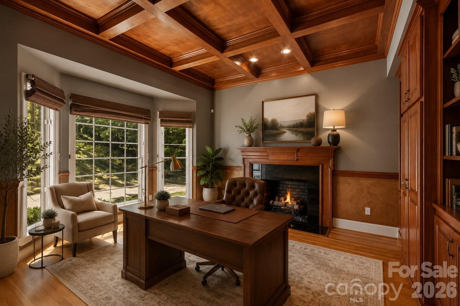 Virtually staged office/study - 705 Lake Club Drive, Nebo