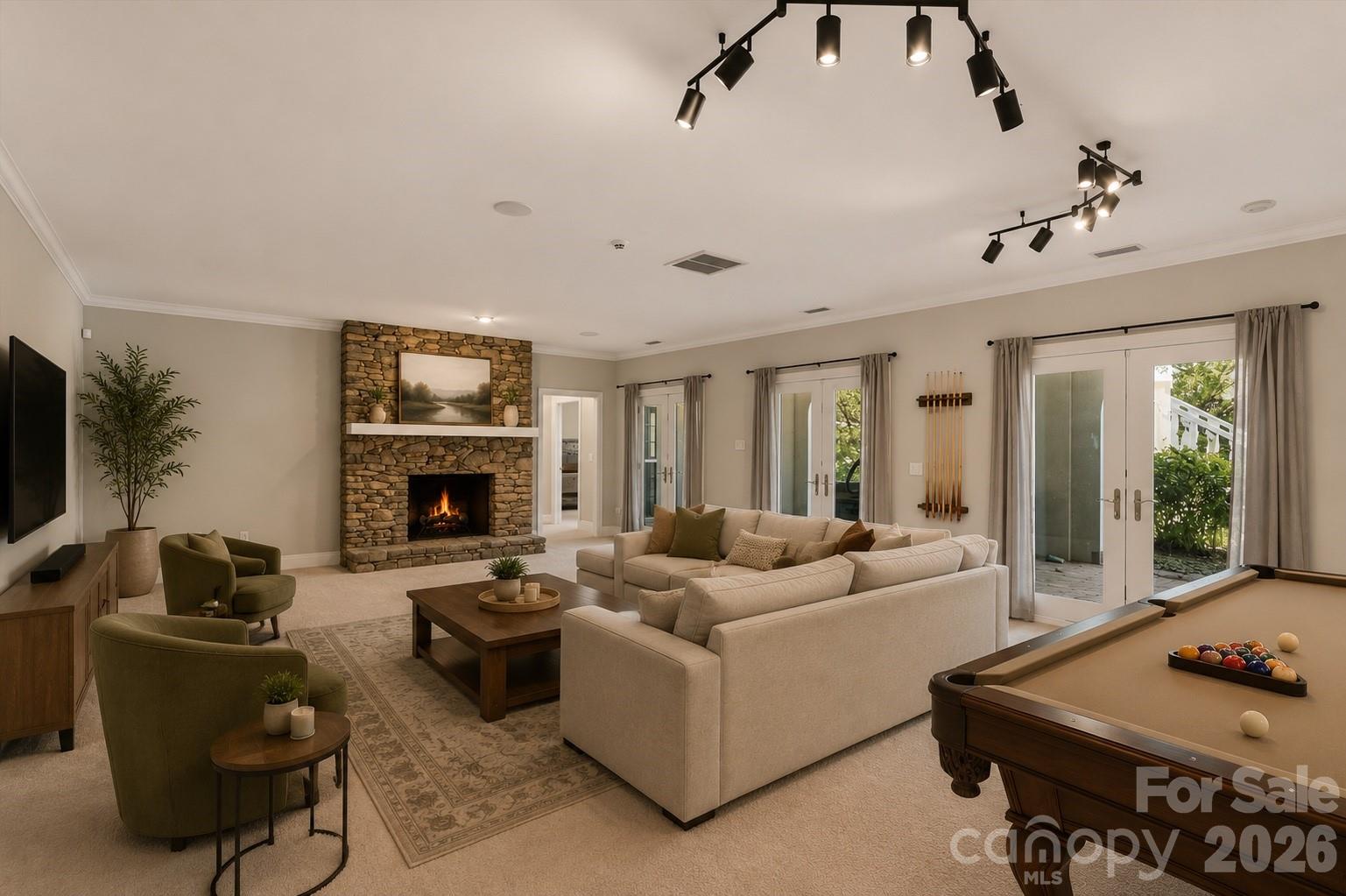 Virtually staged second living room/ rec room - 705 Lake Club Drive, Nebo
