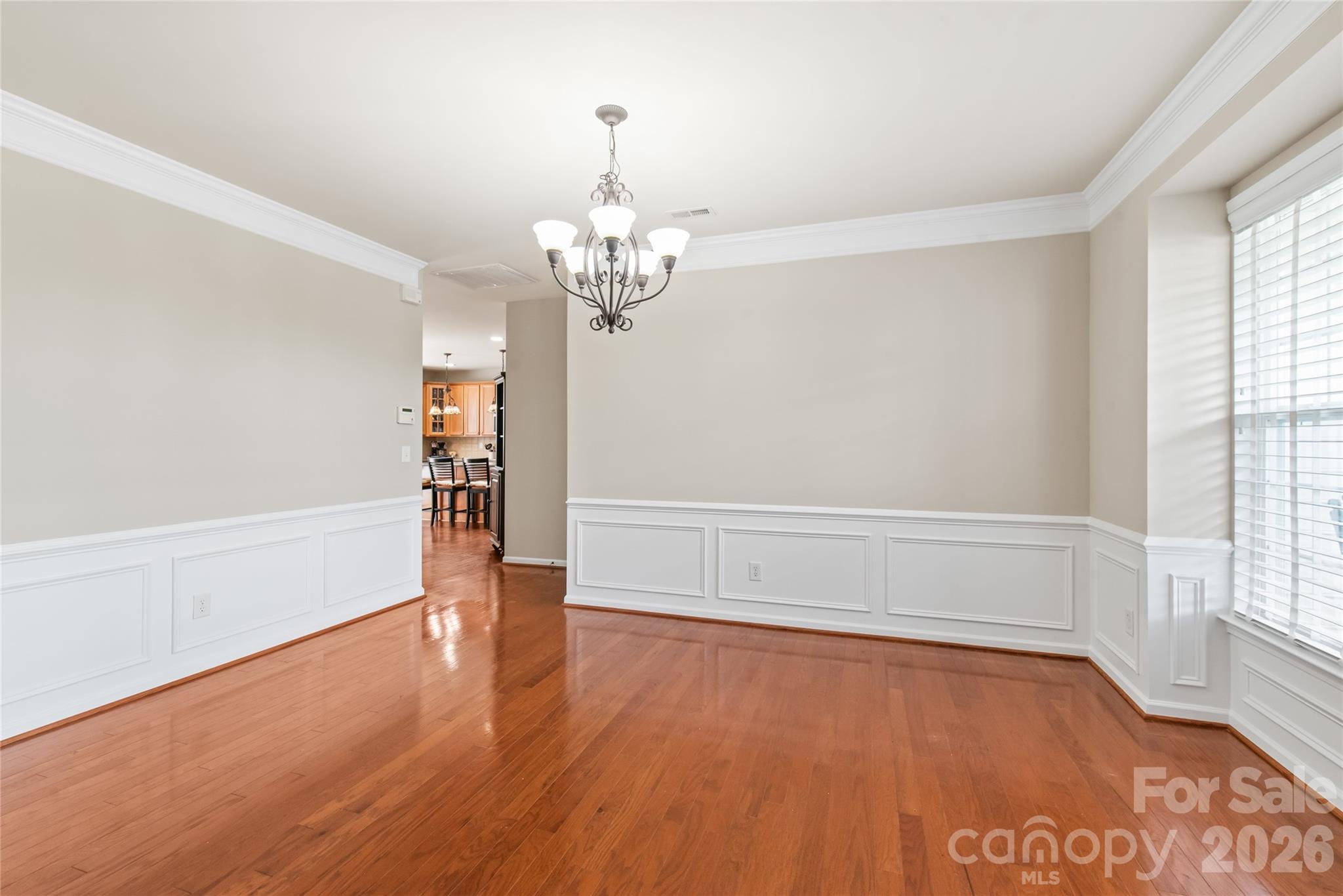 Decorative wainscotting adds an elegant touch - 1906 Birchbrook Court, Harrisburg