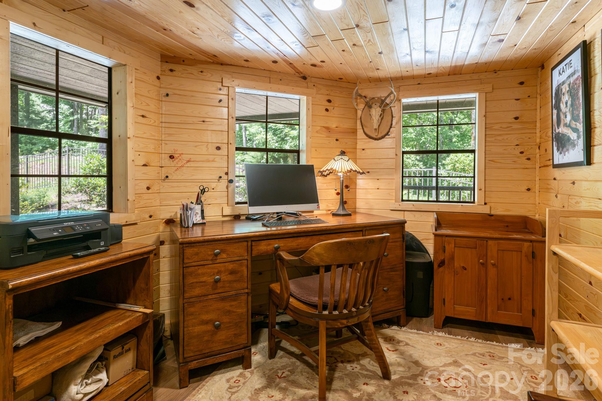 355 SQ FT Outbuilding with office space and room for hobbies/workshop. - 403 Thunder Mountain Road, Hendersonville