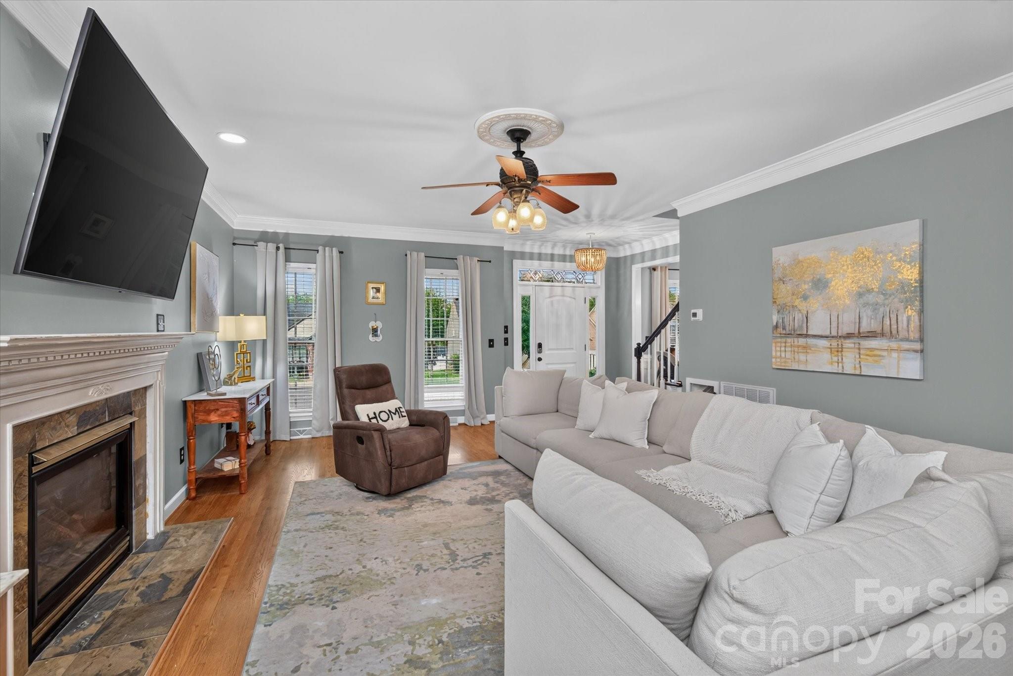 Hardwoods throughout the MAIN floor - 1235 Old Coach Lane, Rock Hill