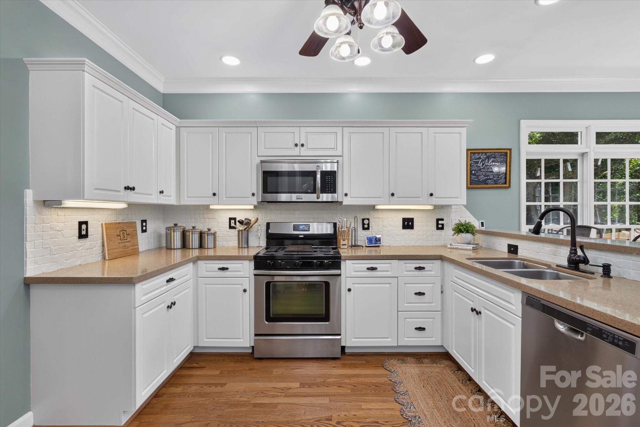 Freshly painted cabinets and backsplash - 1235 Old Coach Lane, Rock Hill