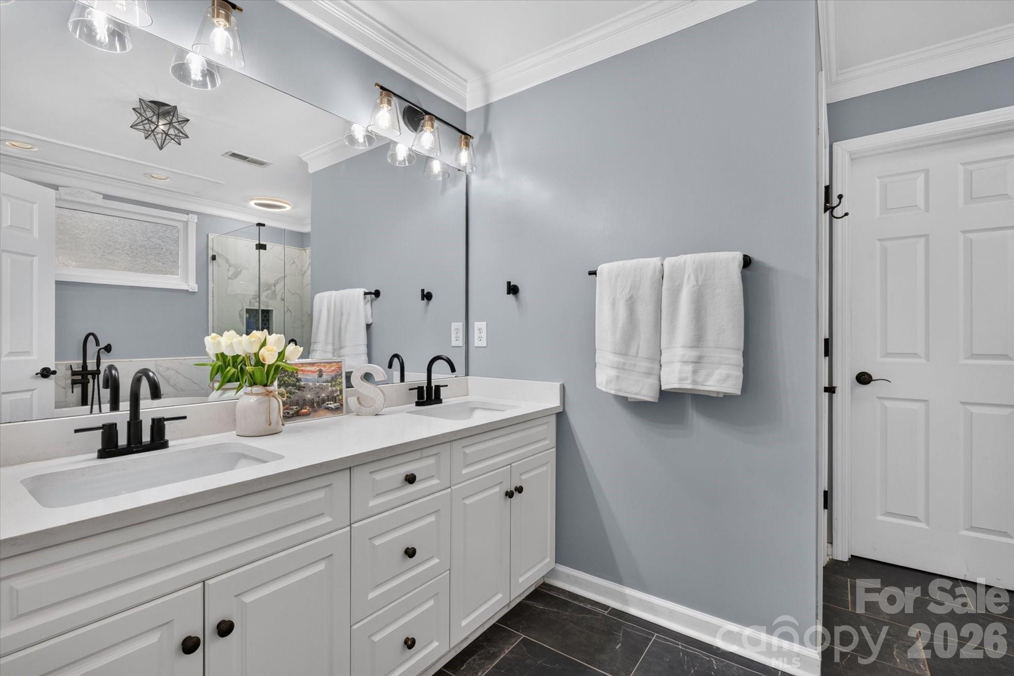 Renovated owner's bath - 1235 Old Coach Lane, Rock Hill