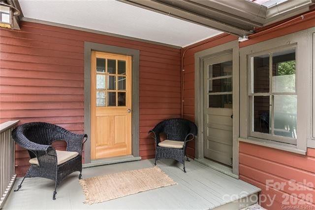 Back porch 2018 - 41 Panola Street, Asheville