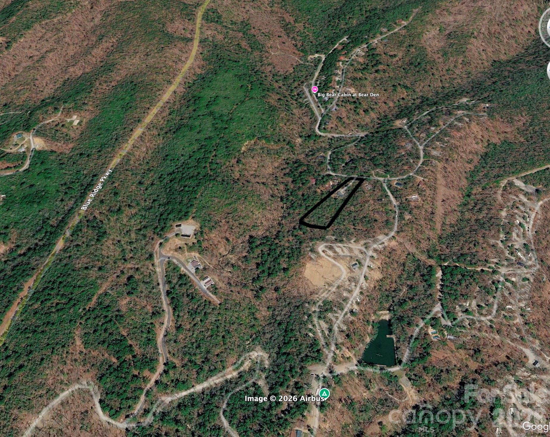Aerial Map of parcel - 21 Bear Cub Drive, Spruce Pine