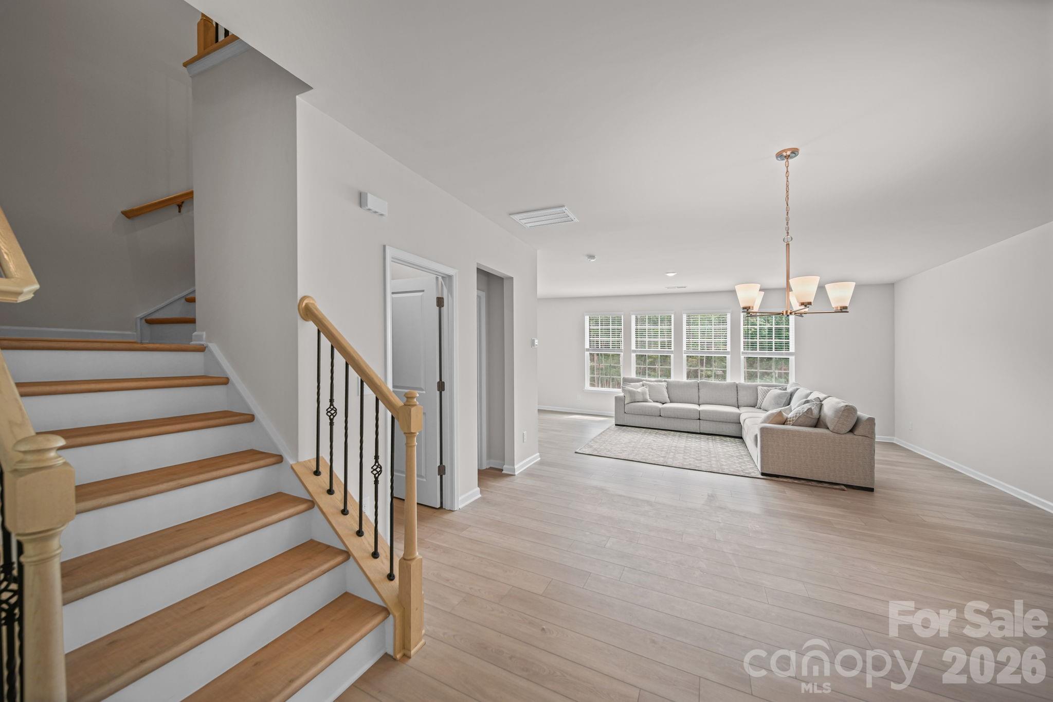 2nd living dining room open to living room - 1131 Bandon Drive, Waxhaw