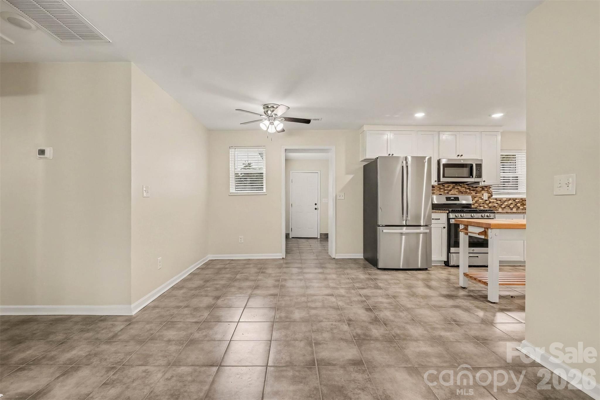 Living Room into dining and kitchen - 1352 Steed Street, Rock Hill