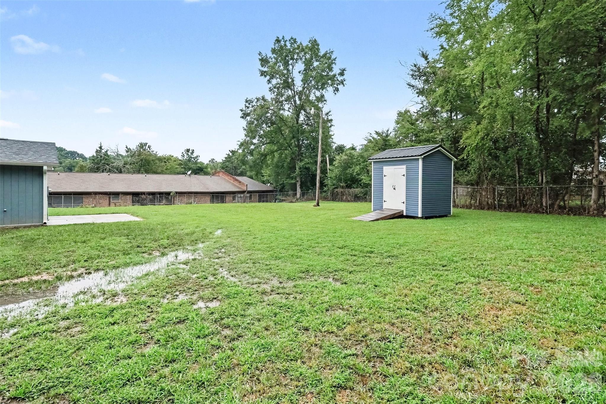 Backyard and storage shed - 1352 Steed Street, Rock Hill