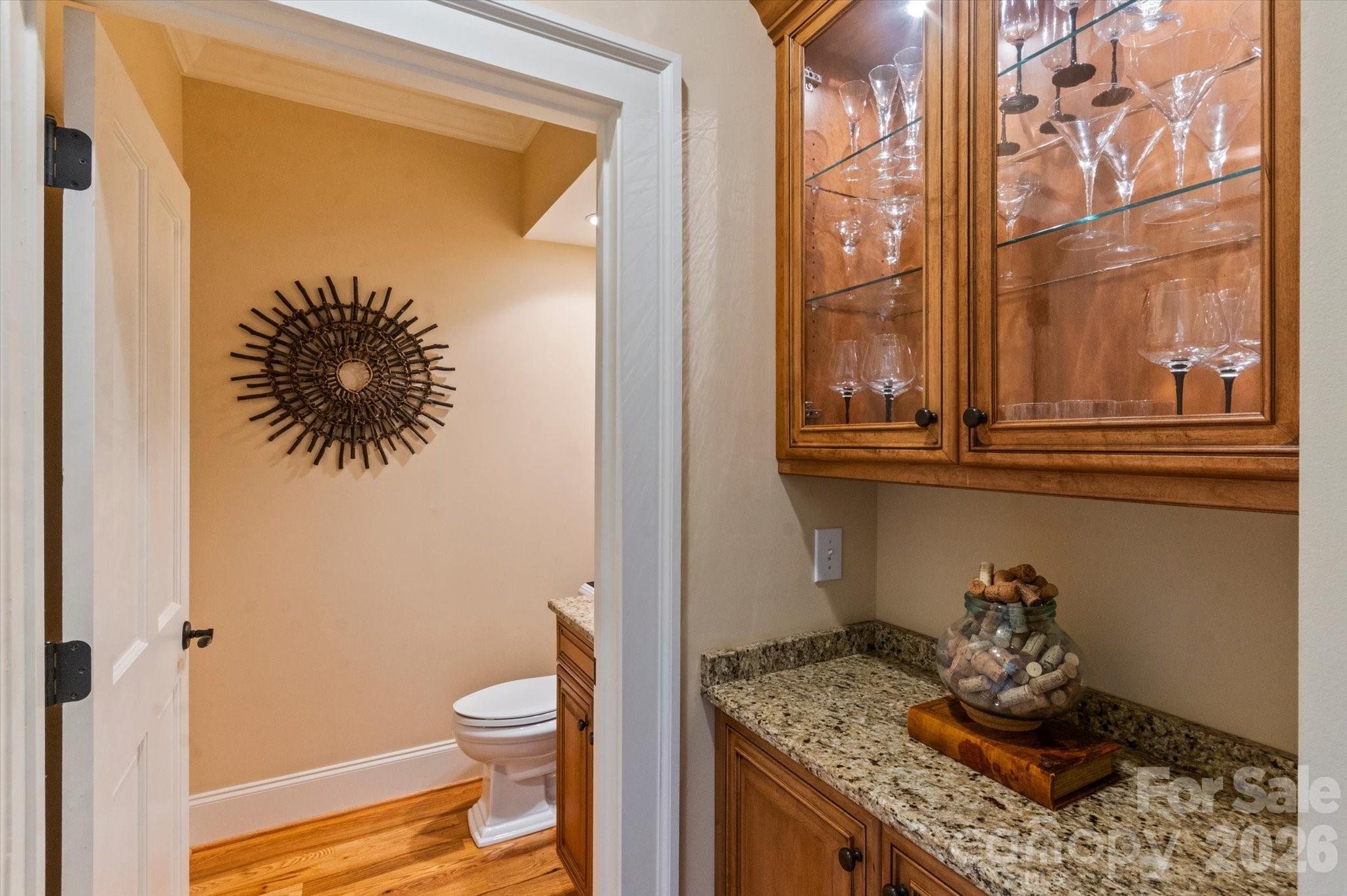 Bar Area and Powder Room - 6 Jasmine Lane, Brevard