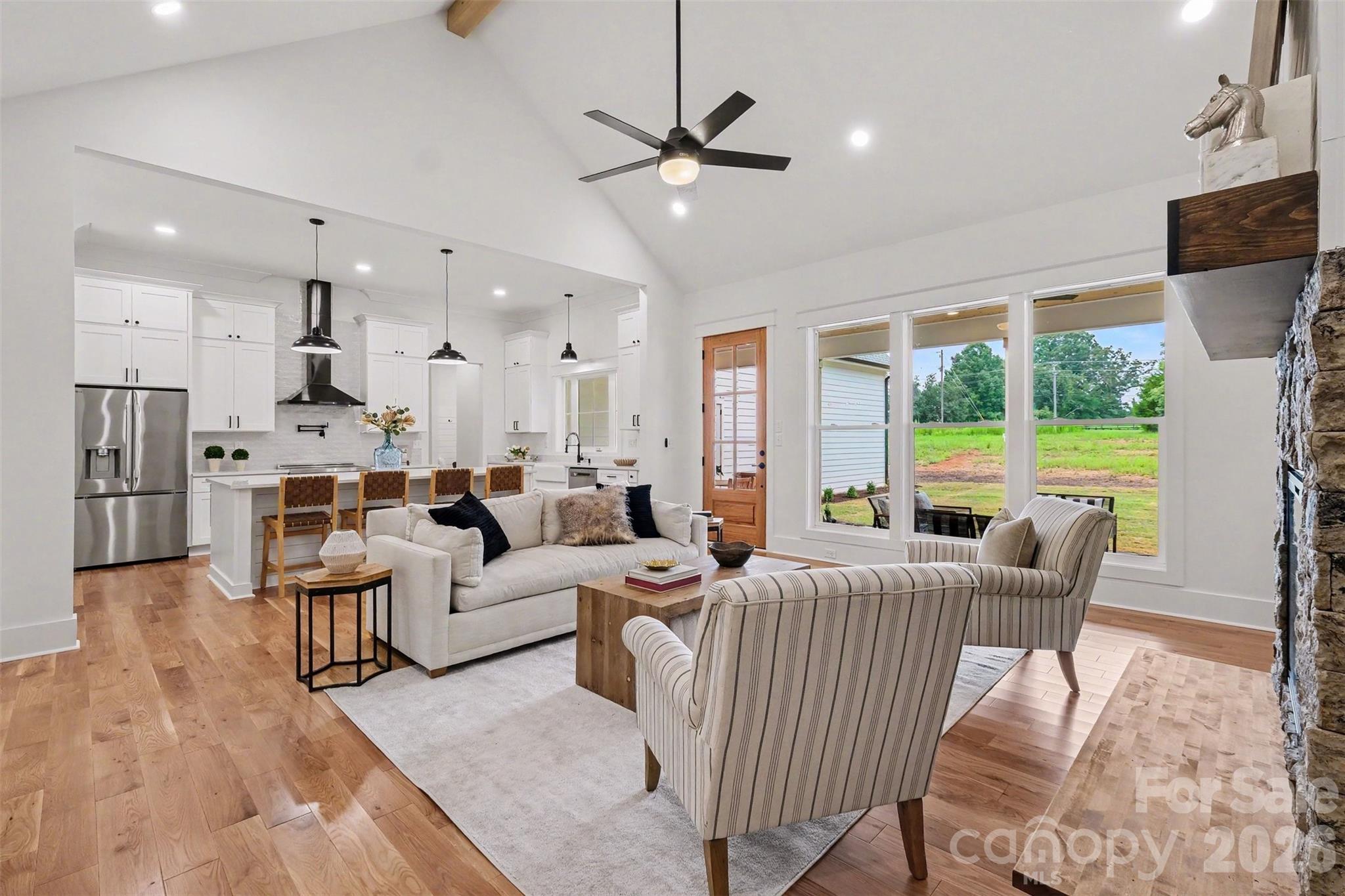 How cool is it to have such a large open floor plan, where guests flow comfortably from space to space. - 6609 McNeely Road, Waxhaw