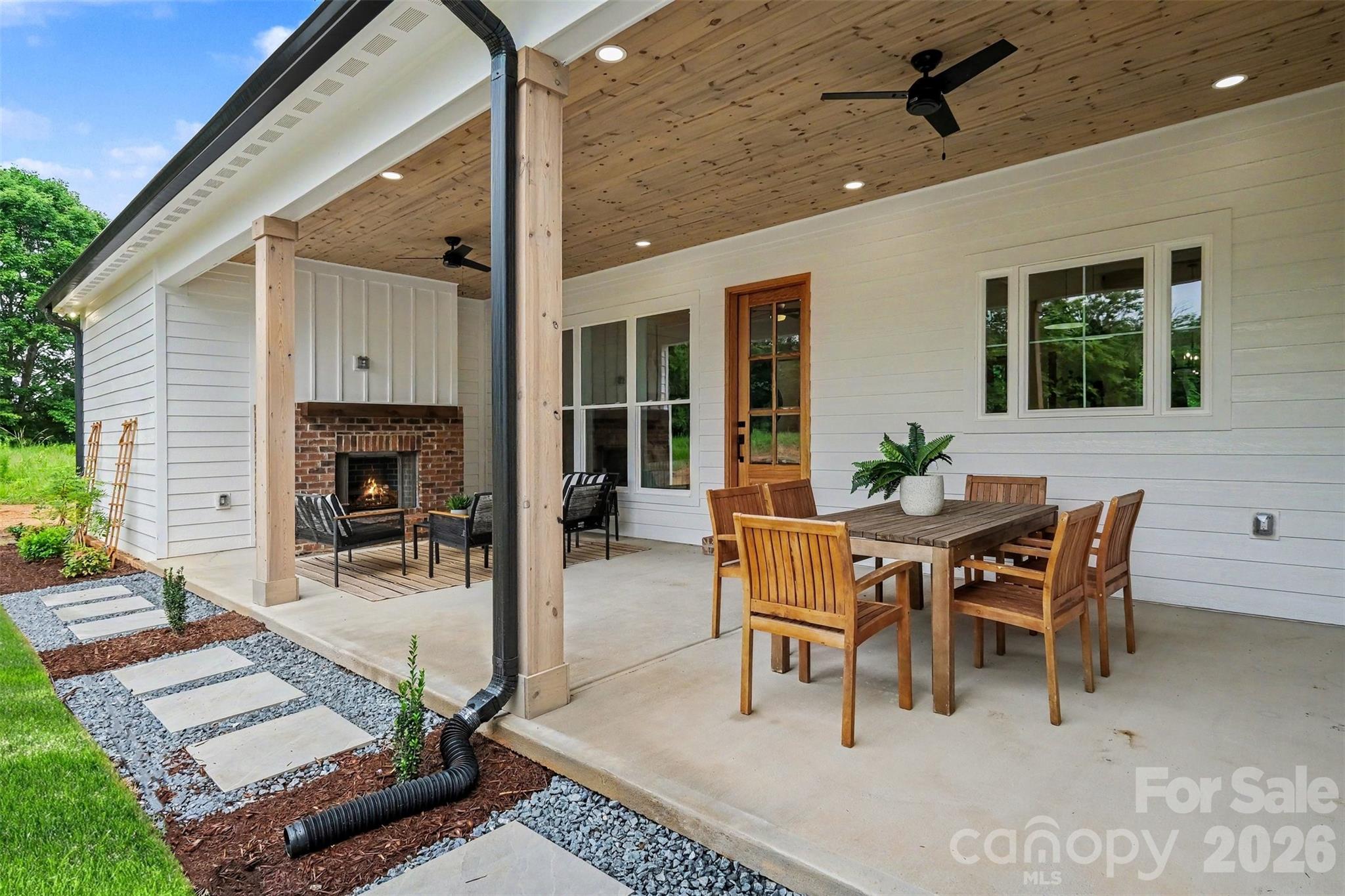 And yes, that's a wood-burning fireplace. The perfect place to host a Panthers Watch Party this fall. #keeppounding - 6609 McNeely Road, Waxhaw