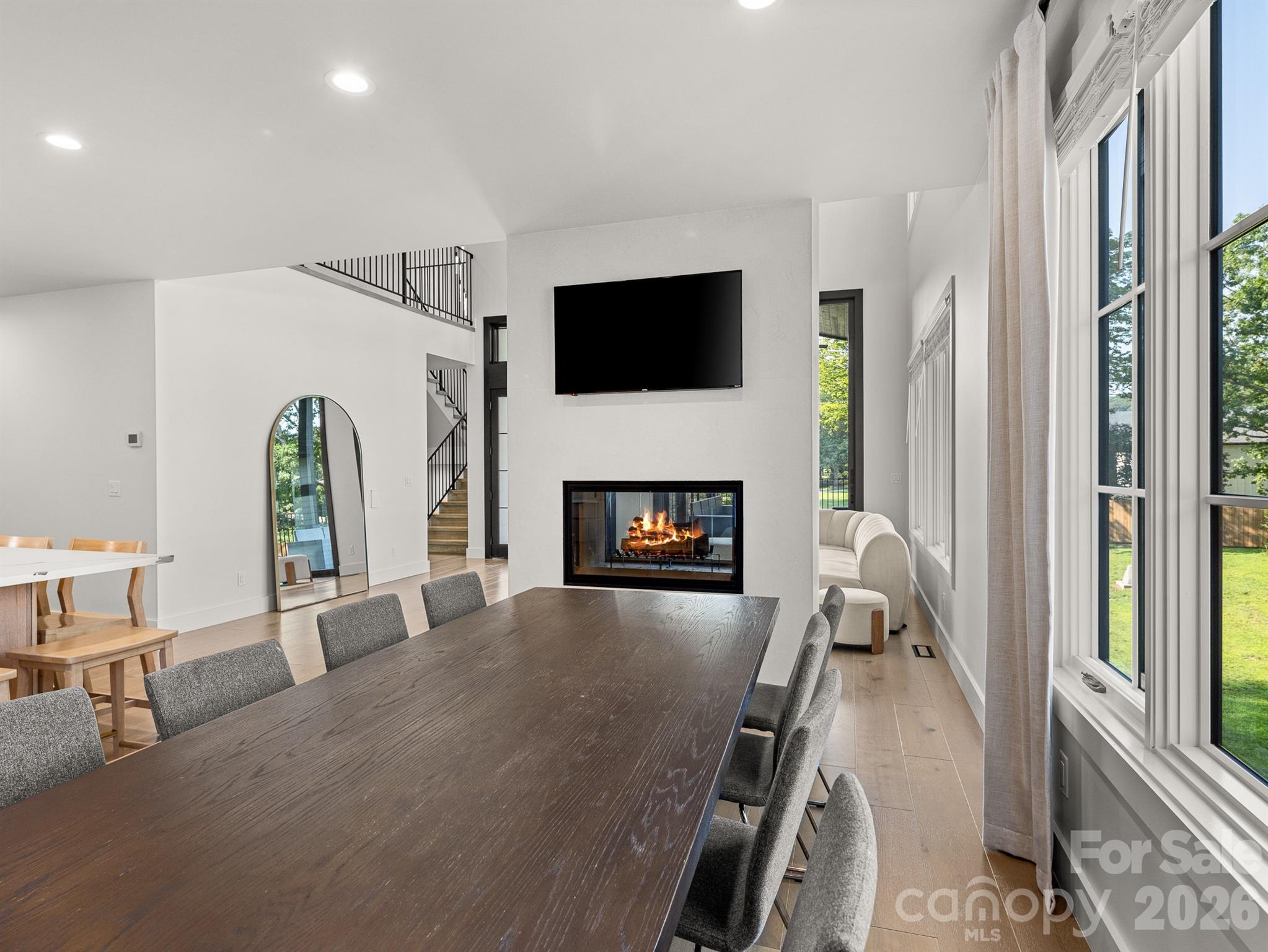 Double sided Fireplace - 52 Klimovych Road, Hendersonville