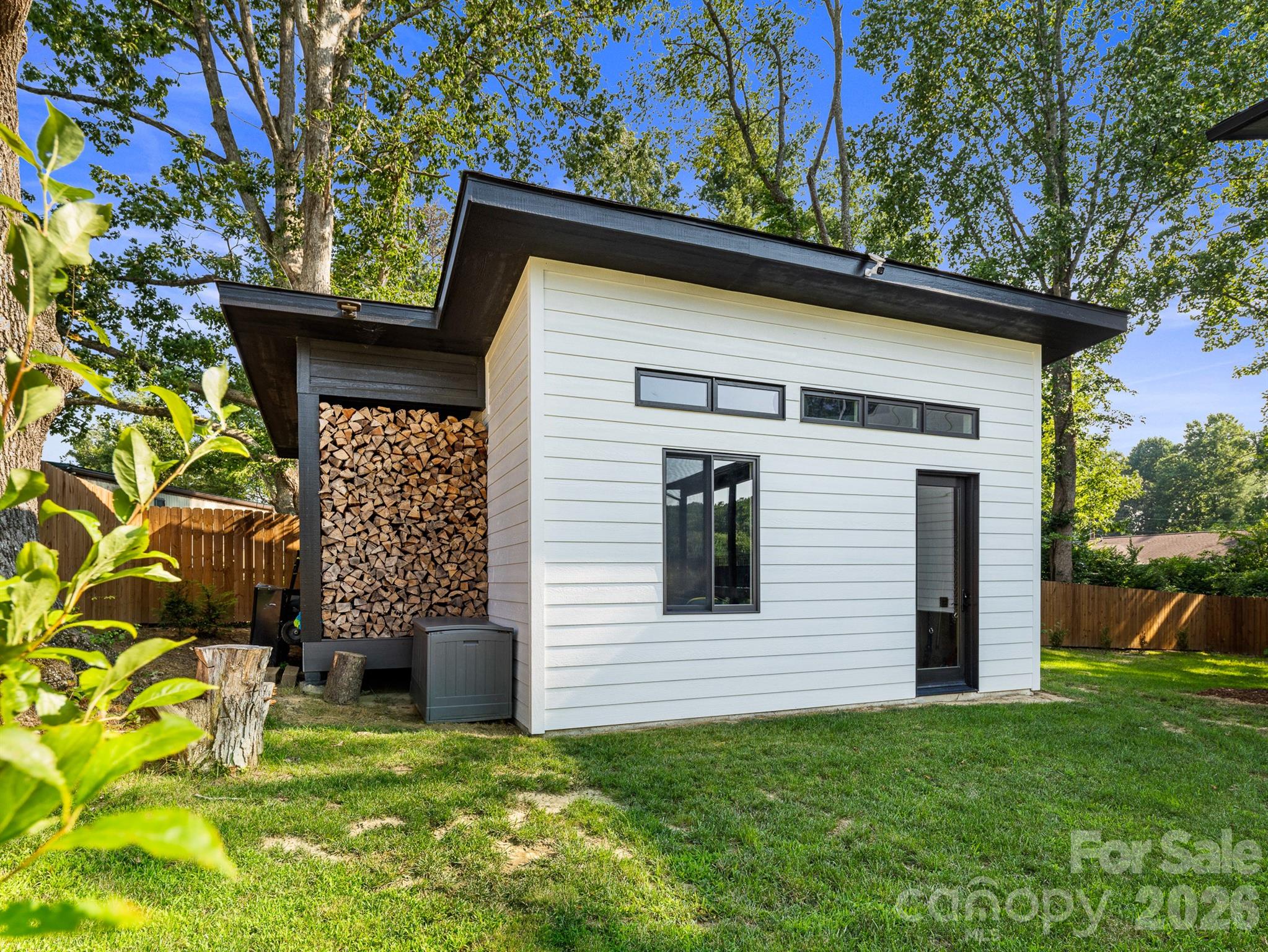 20x20 Shed with Firewood storage - 52 Klimovych Road, Hendersonville