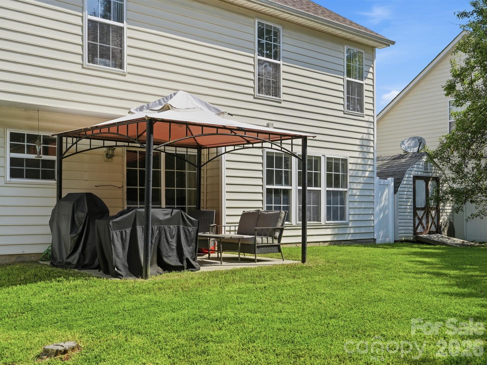 Backyard - 6618 Courtland Street, Indian Trail