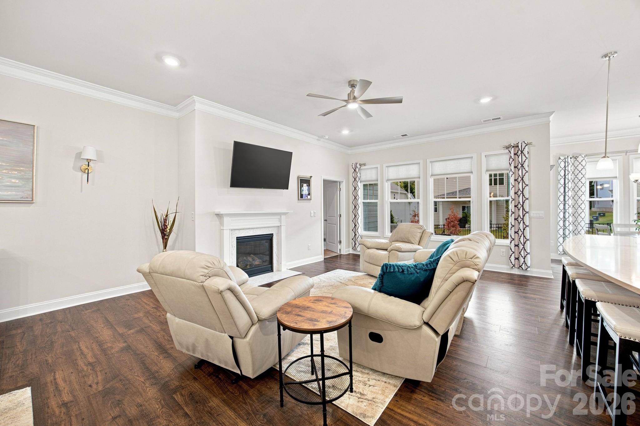 Living area in great room - 8125 Warford Little Road, Denver