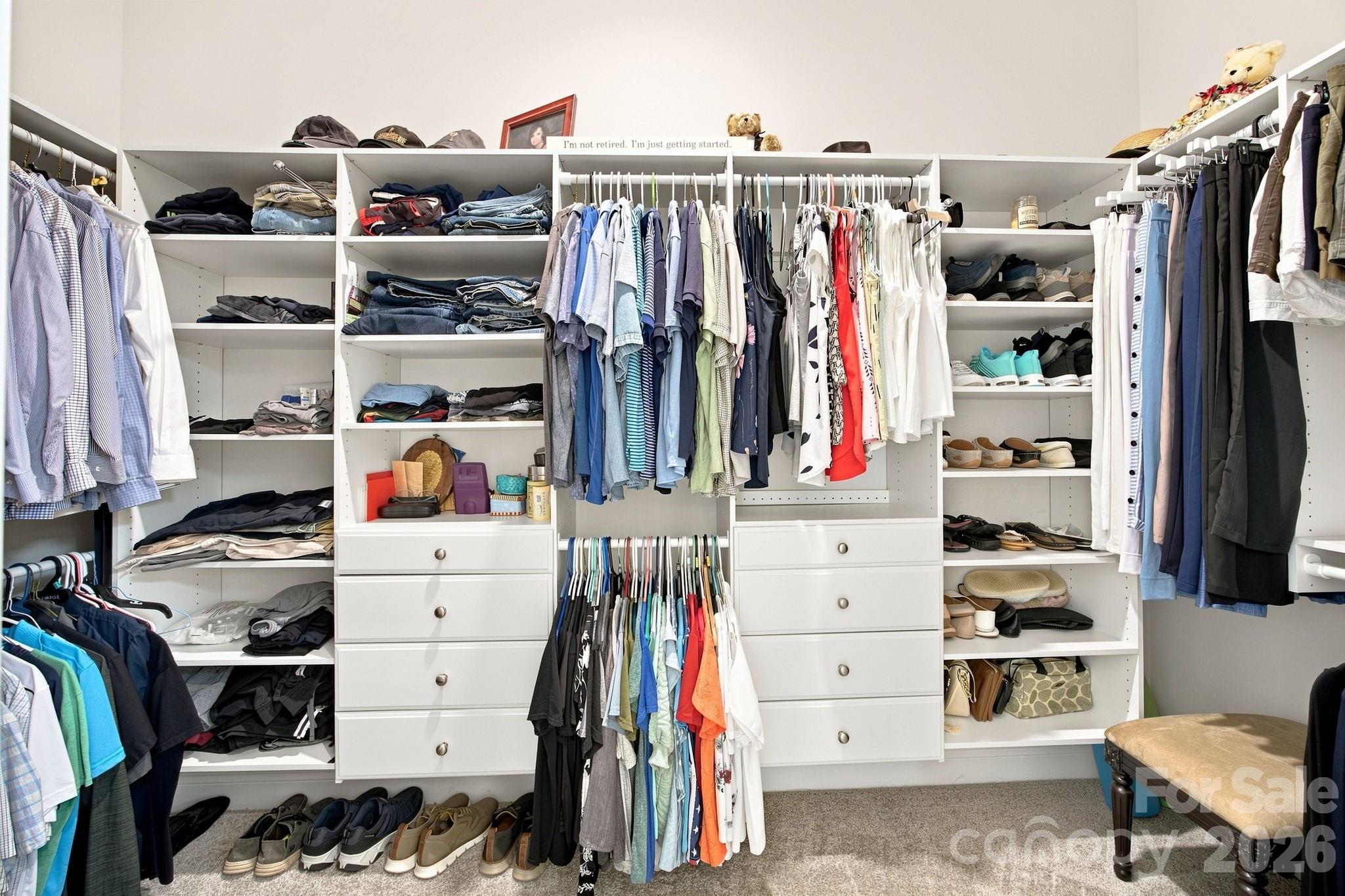 Upgraded closet system in primary closet - 8125 Warford Little Road, Denver