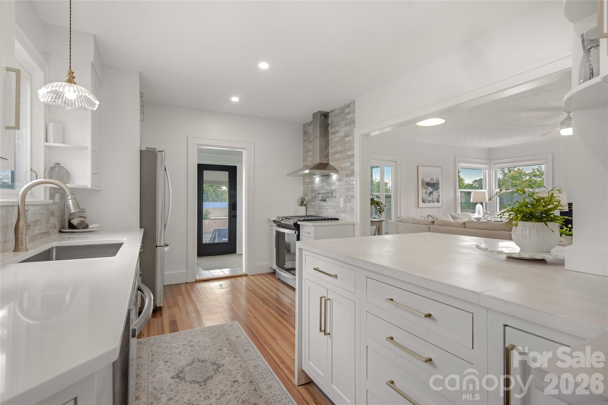Open Kitchen w/side and rear doors - 10 Springdale Road, Asheville