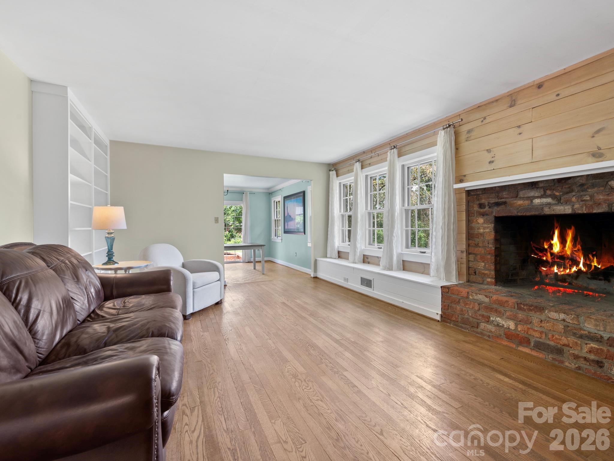 Wood burning fireplace (AI fire) - 242 N Hills Drive, Hendersonville