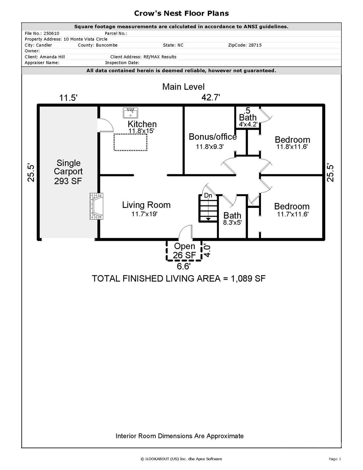 Main Level - 10 Monte Vista Circle, Candler