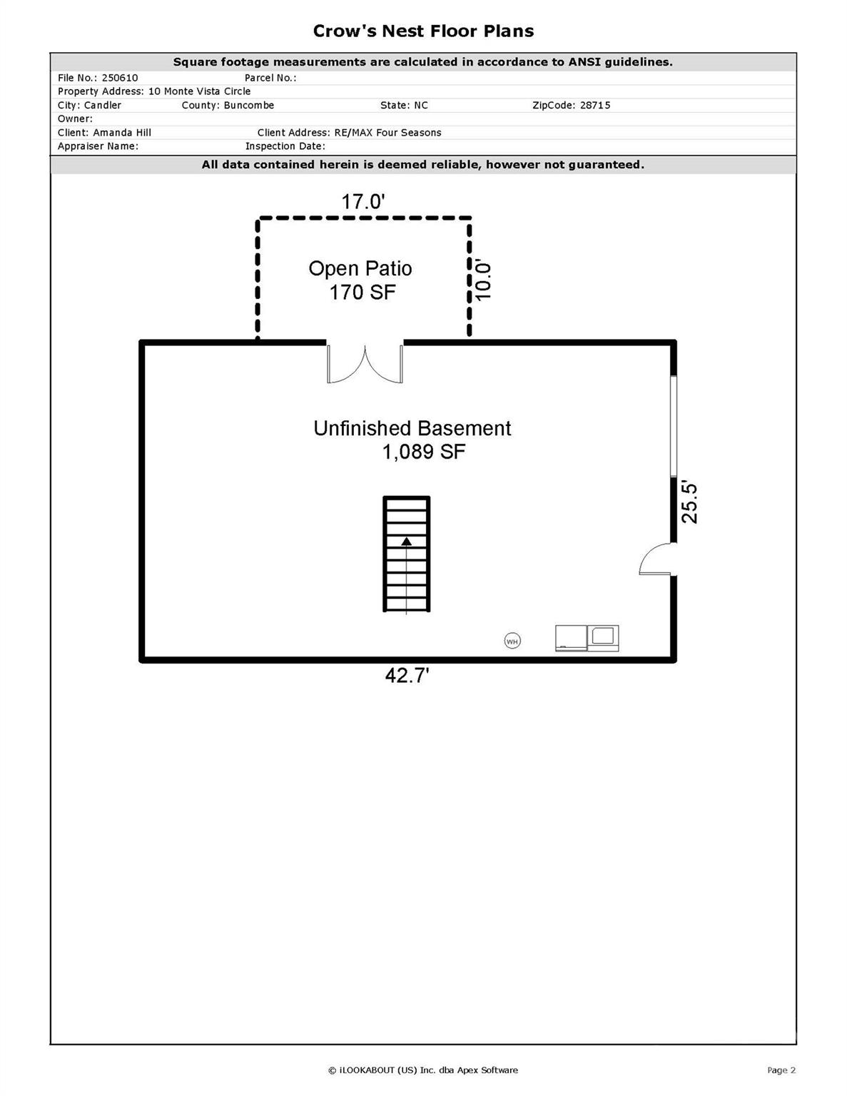 Basement w/ garage - 10 Monte Vista Circle, Candler