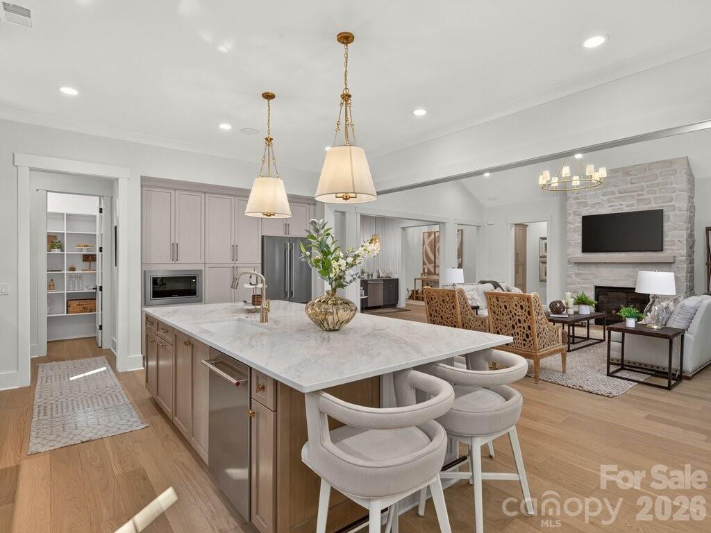 Kitchen Island with view to Pasntry - 3098 Sherman Drive, Lancaster