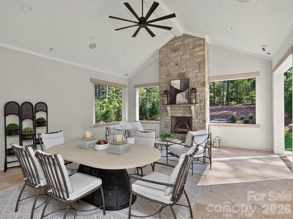 Outdoor Living with view to Outdoor Fireplace - 3098 Sherman Drive, Lancaster