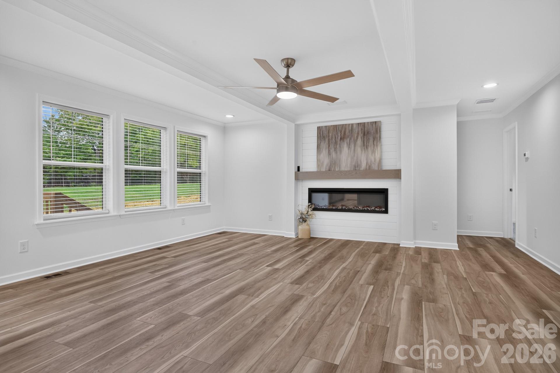 Living Room with Fireplace - 2274 Darwick Road, Winston Salem