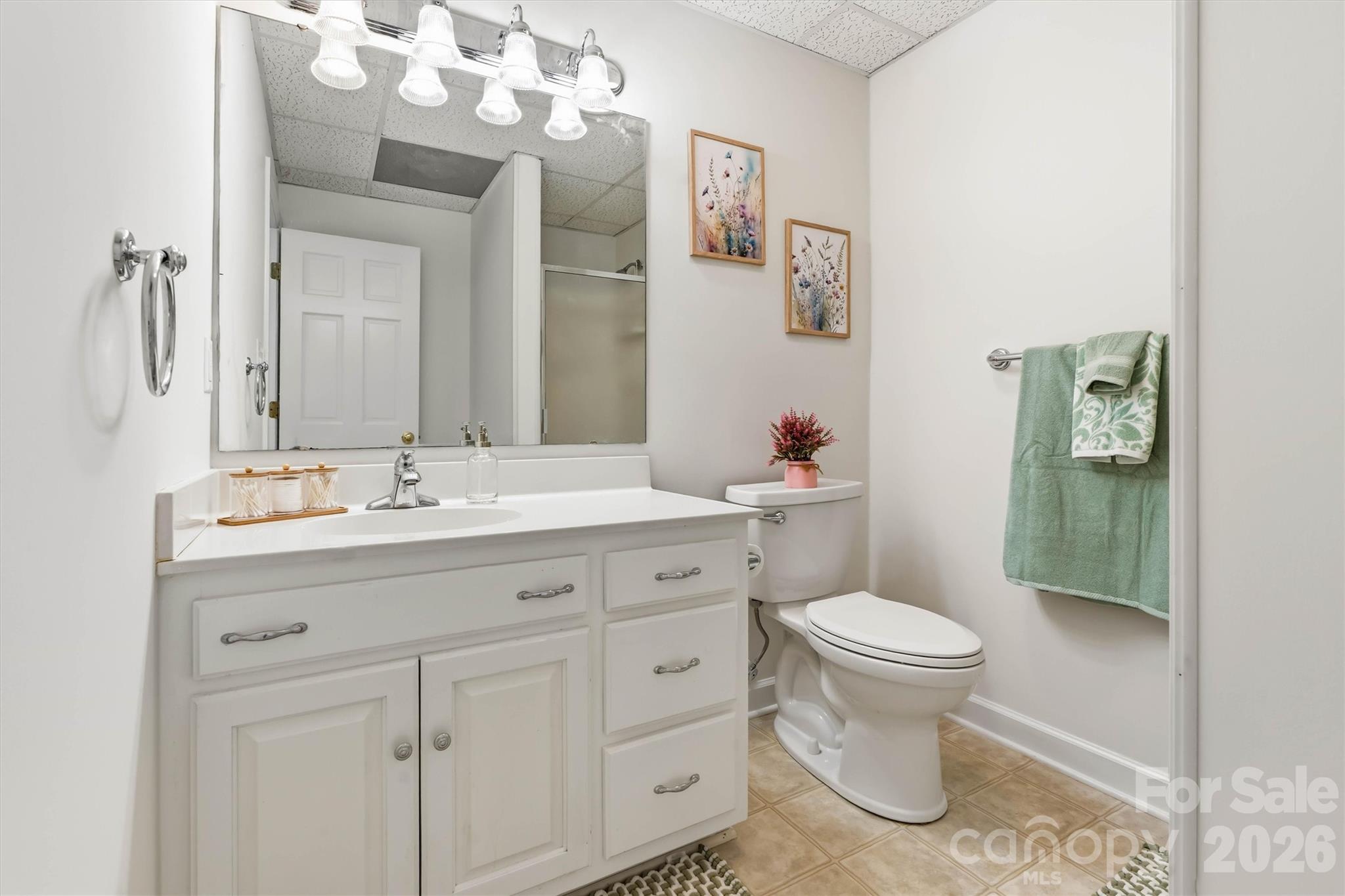 Full bathroom on the lower level as well - 675 Heather Drive, Lincolnton