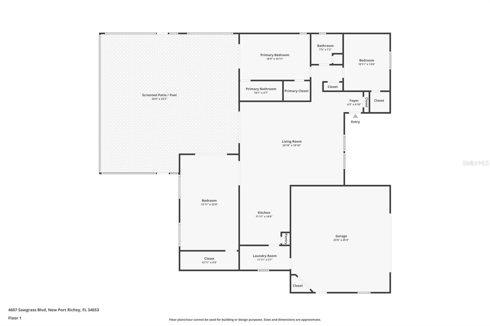 floor plan - 4607 SAWGRASS BLVD, NEW PORT RICHEY
