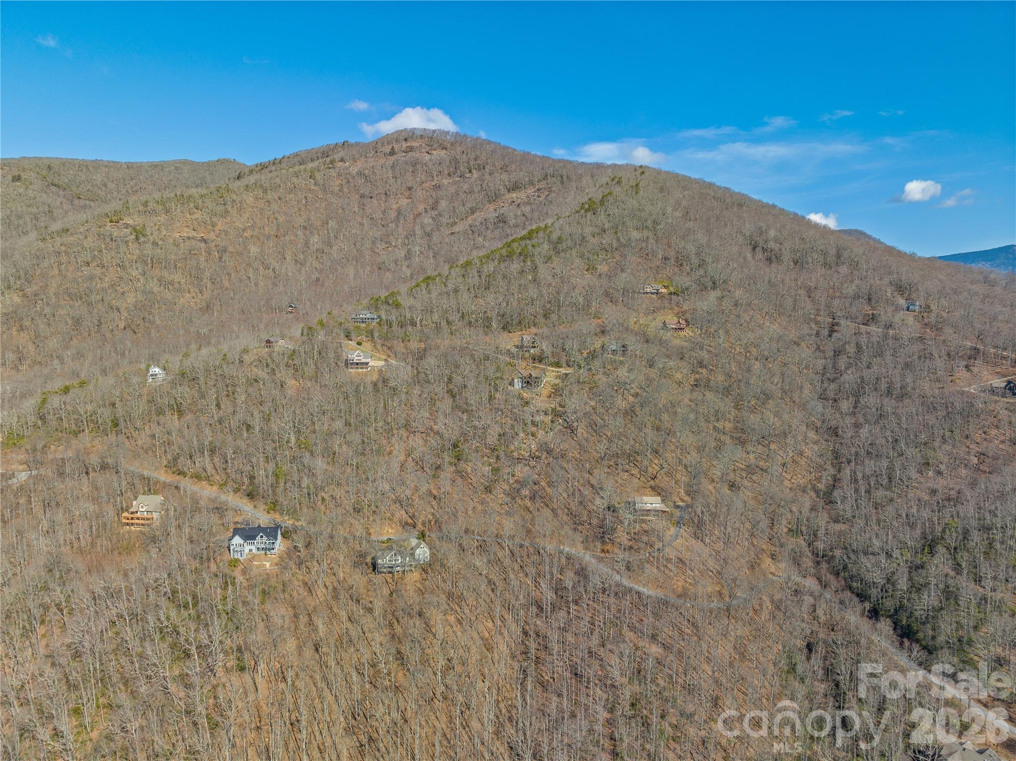 Overhead drone footage. - 99999 Winding Poplar Road, Black Mountain