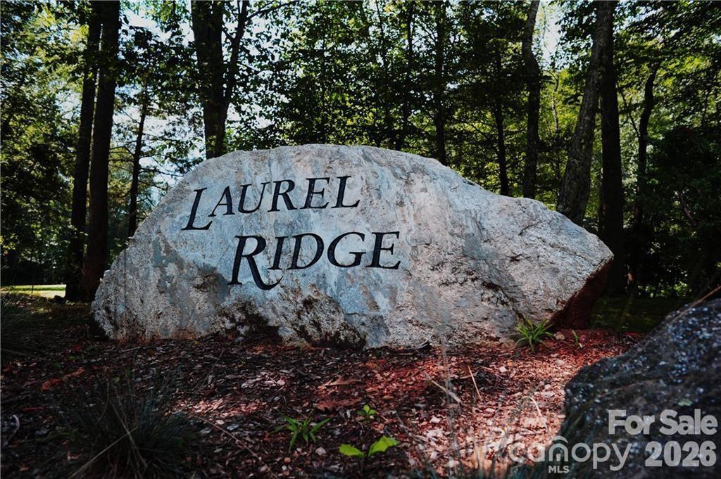 This sign guides you toward Laurel Ridge, which is like living off the Blue Ridge Parkway. - 99999 Winding Poplar Road, Black Mountain