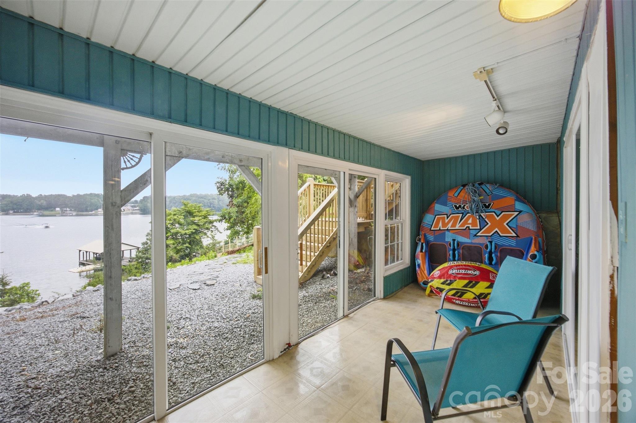 Porch Lower Level with awesome lake views - 7016 Hyde Street, Sherrills Ford