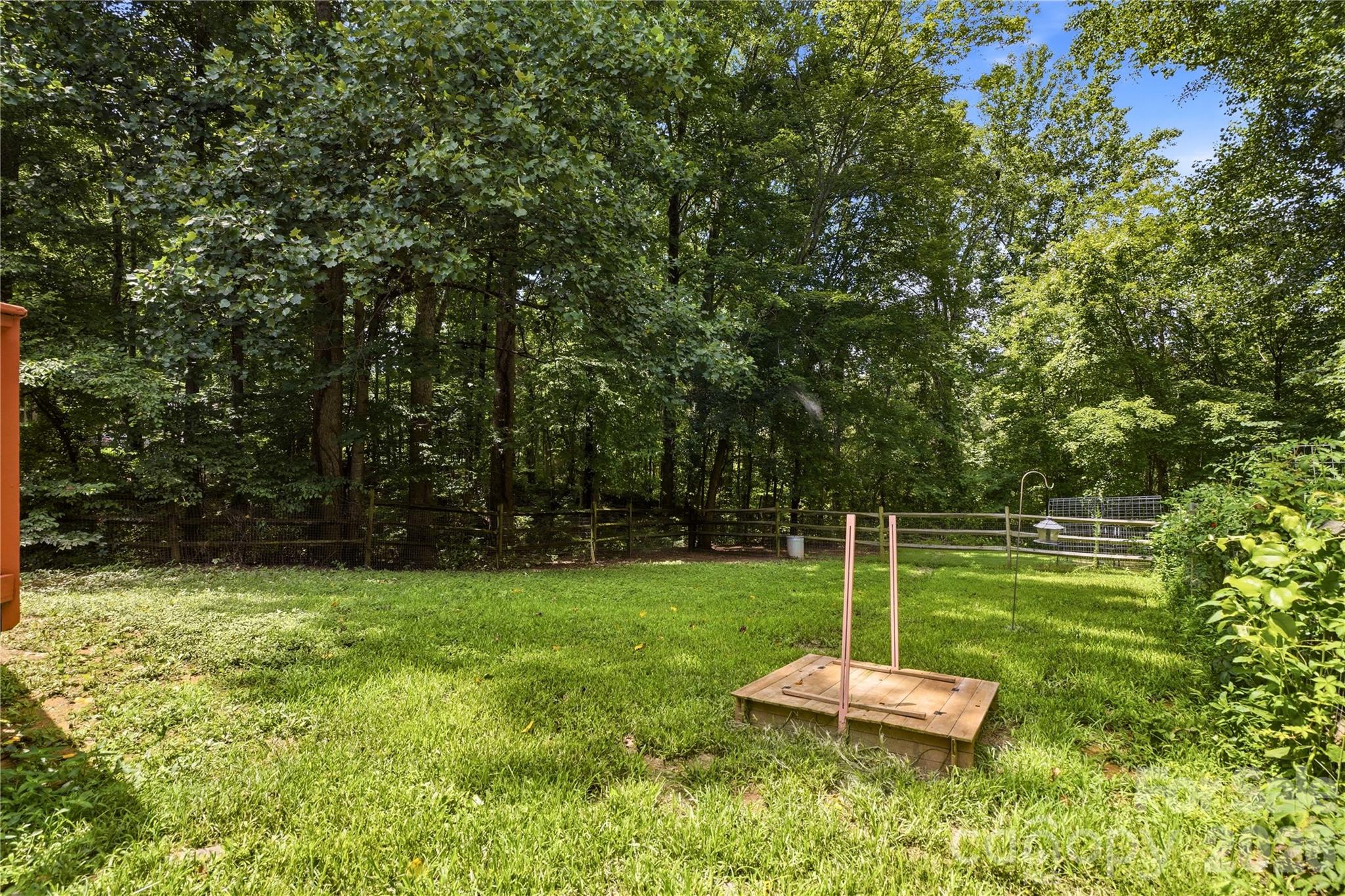 Sand box in backyard off deck - 3555 Lake Bluff Drive, Sherrills Ford