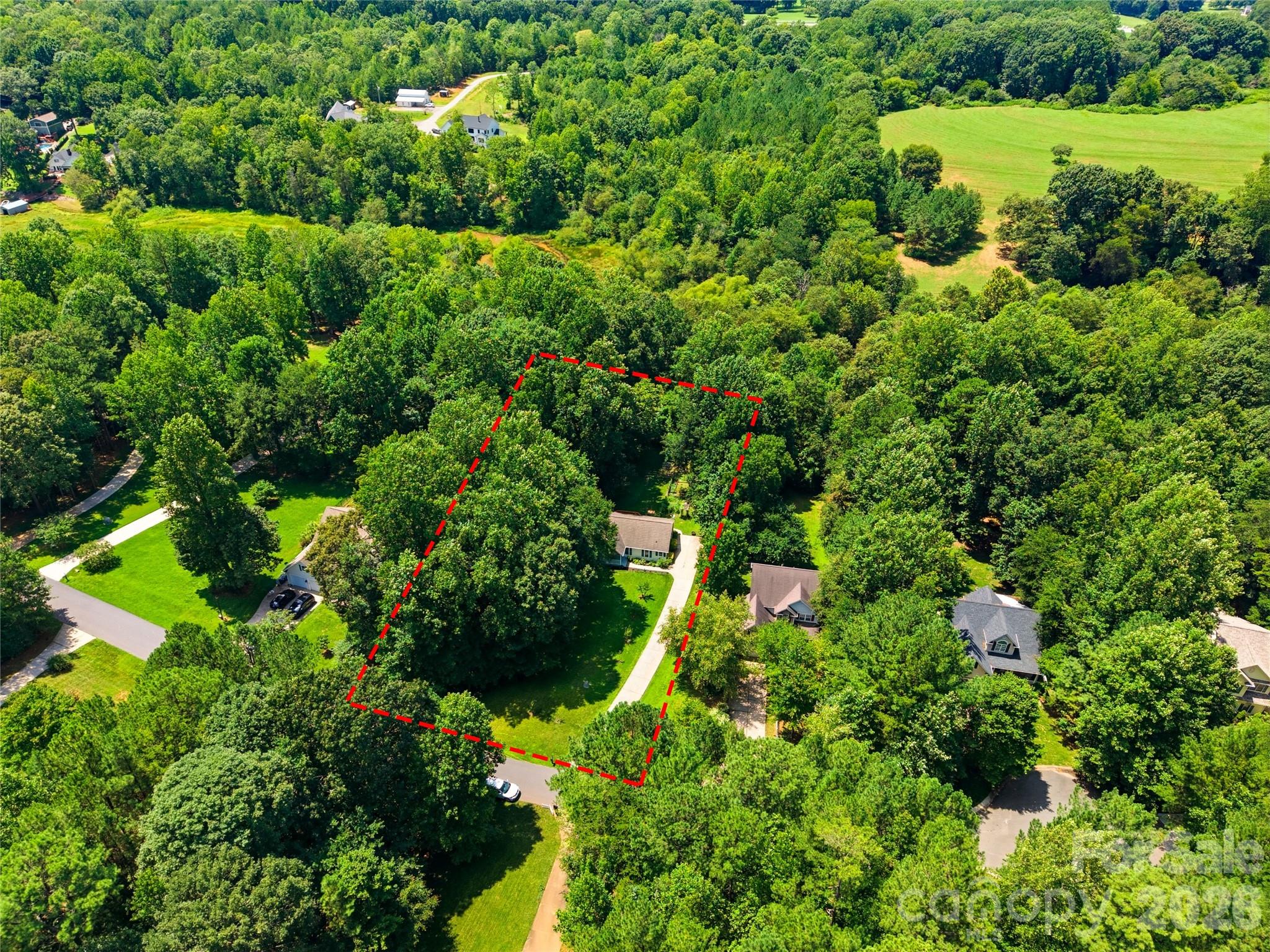 Aerial view of home and neighborhood. - 3555 Lake Bluff Drive, Sherrills Ford