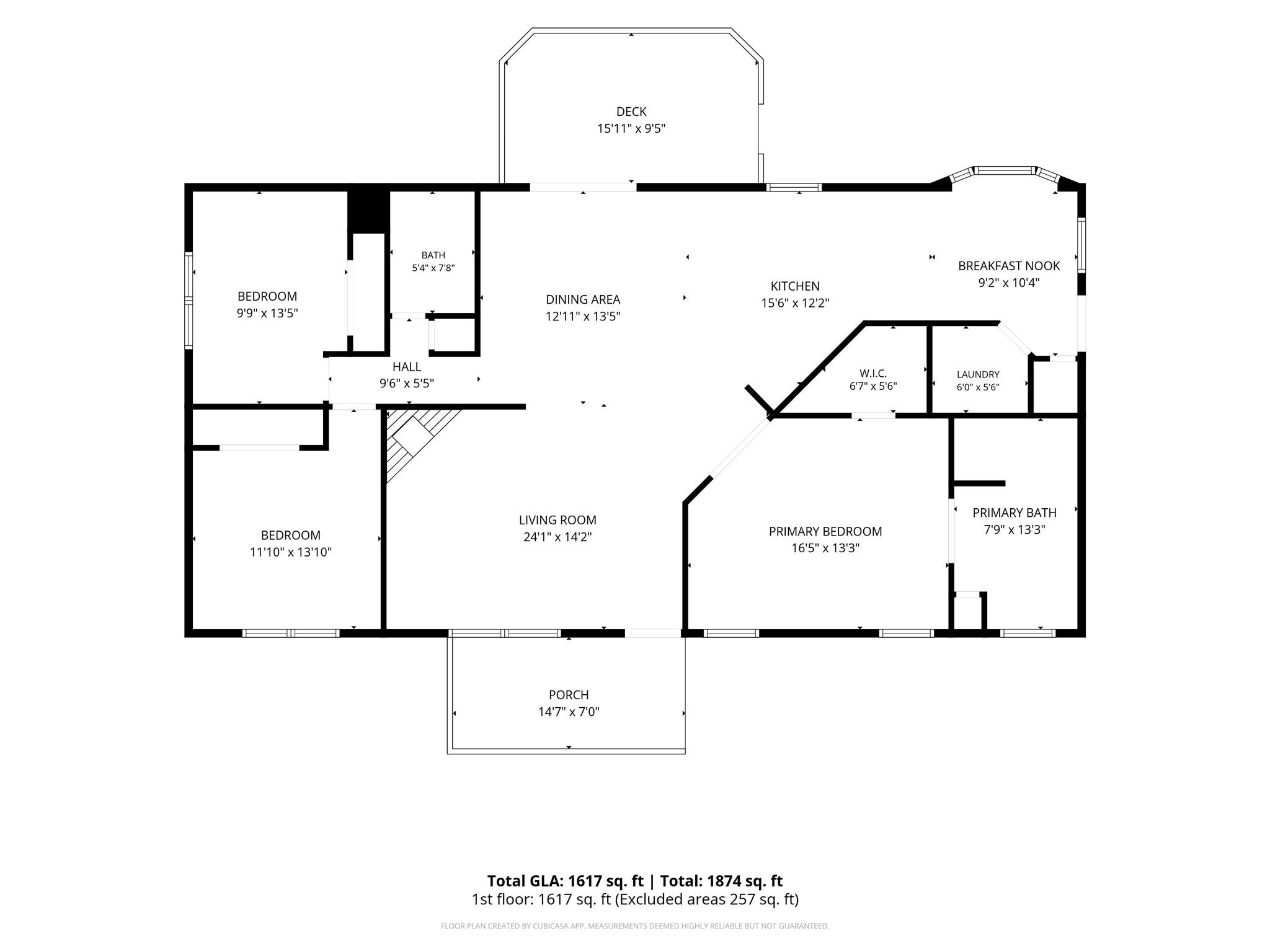 Floor plan of home - 3555 Lake Bluff Drive, Sherrills Ford