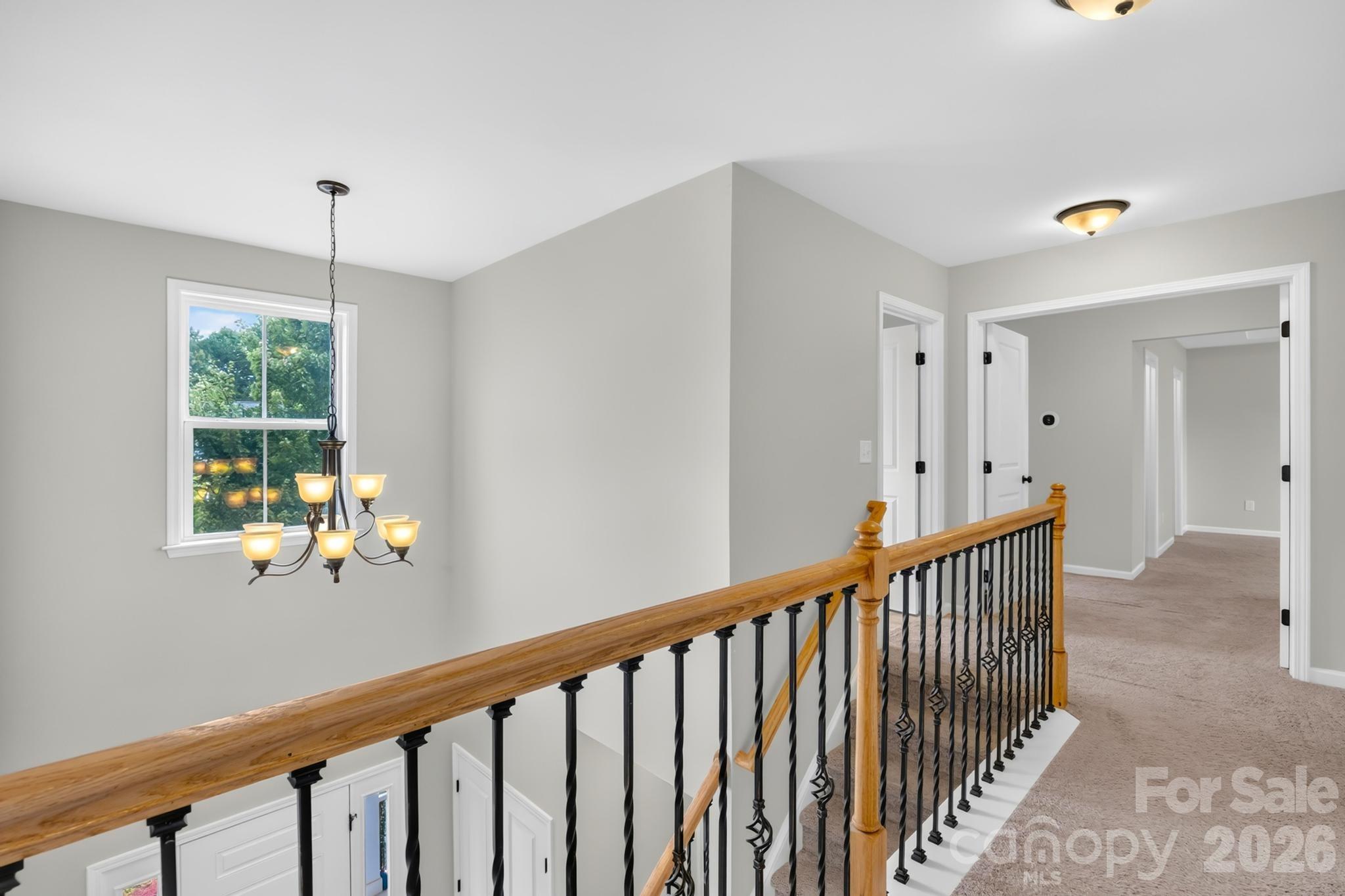 upstairs hallway - 1004 Hawker Road, Matthews