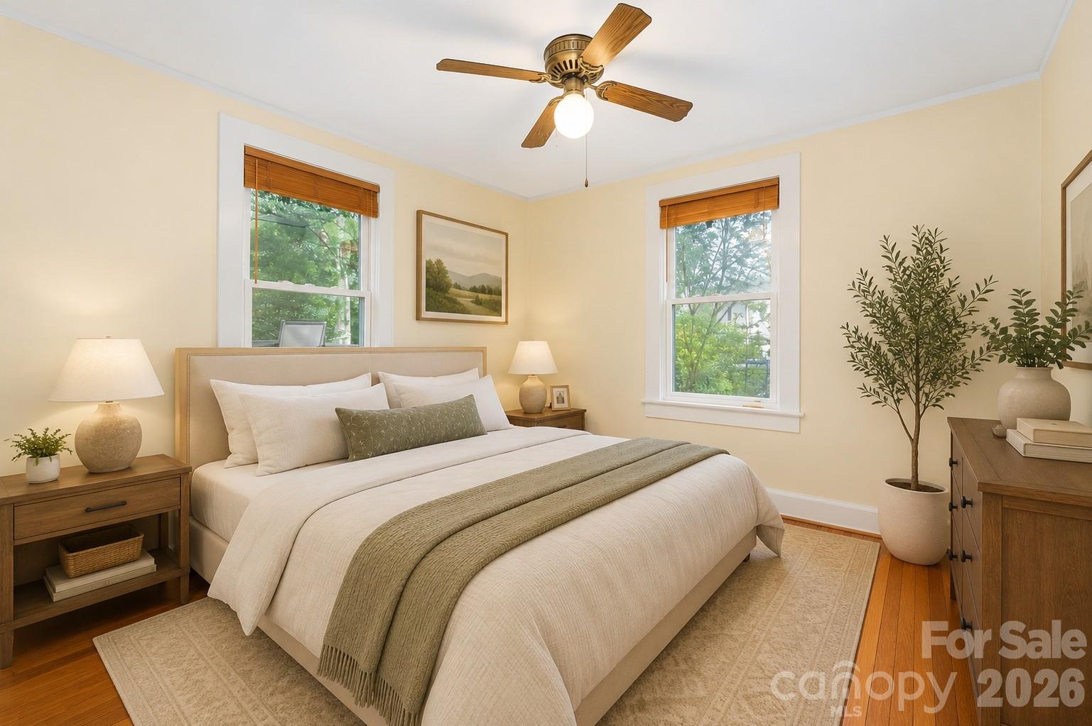 Virtually Staged-primary bedroom - 3 Enka Oak Street, Candler