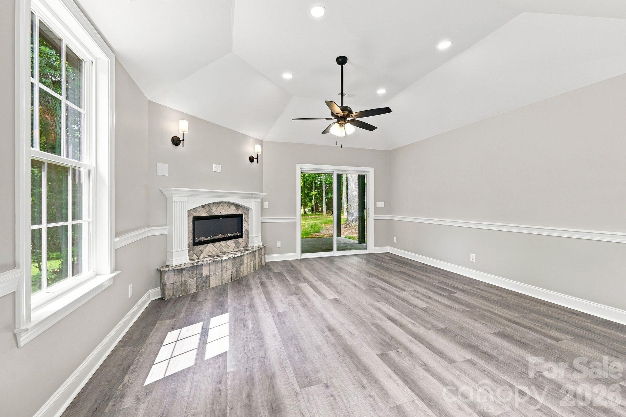 living room view from kitchen - 337 Petree Road, Winston Salem