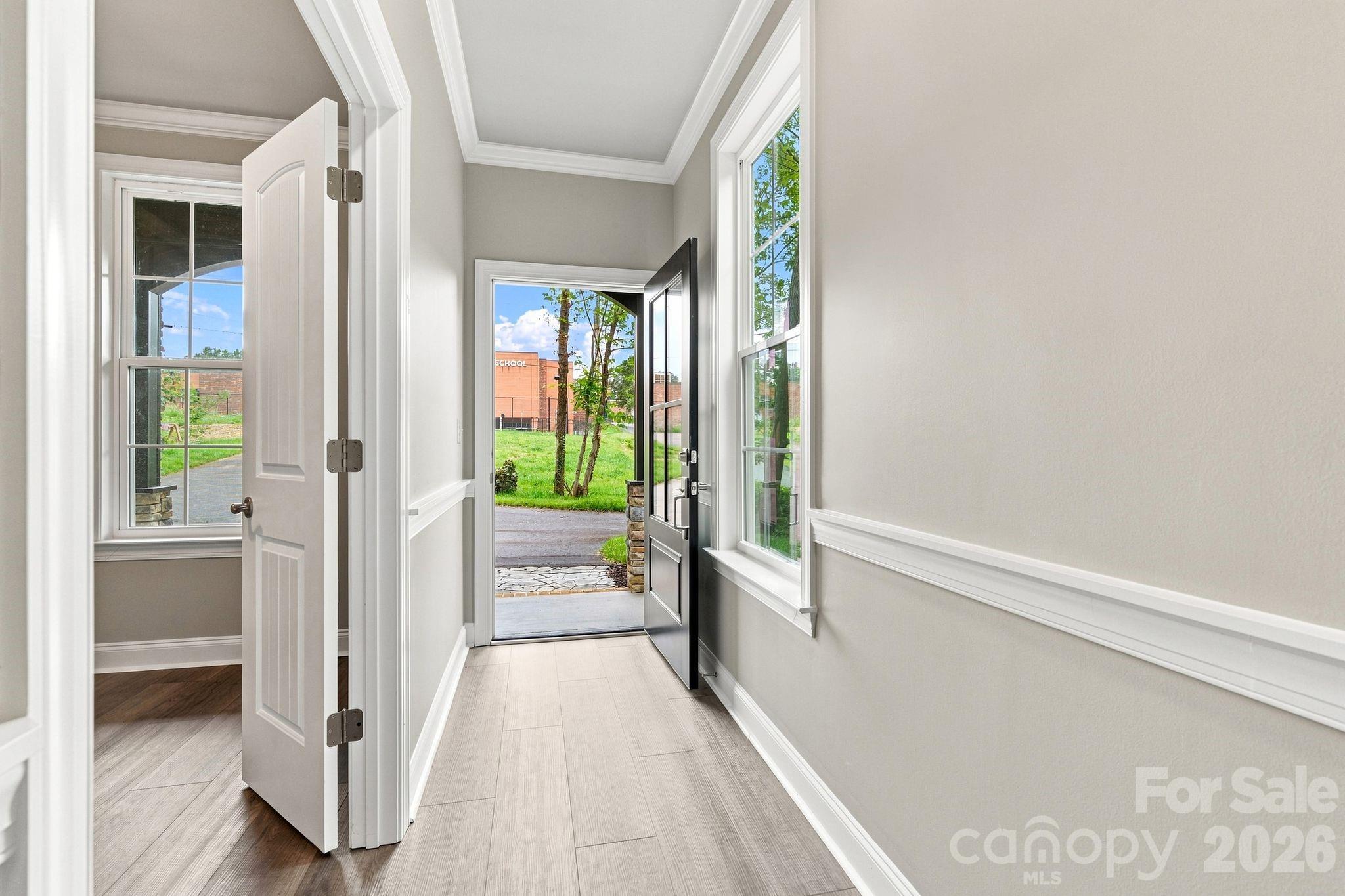 hallway leading to front door - 337 Petree Road, Winston Salem