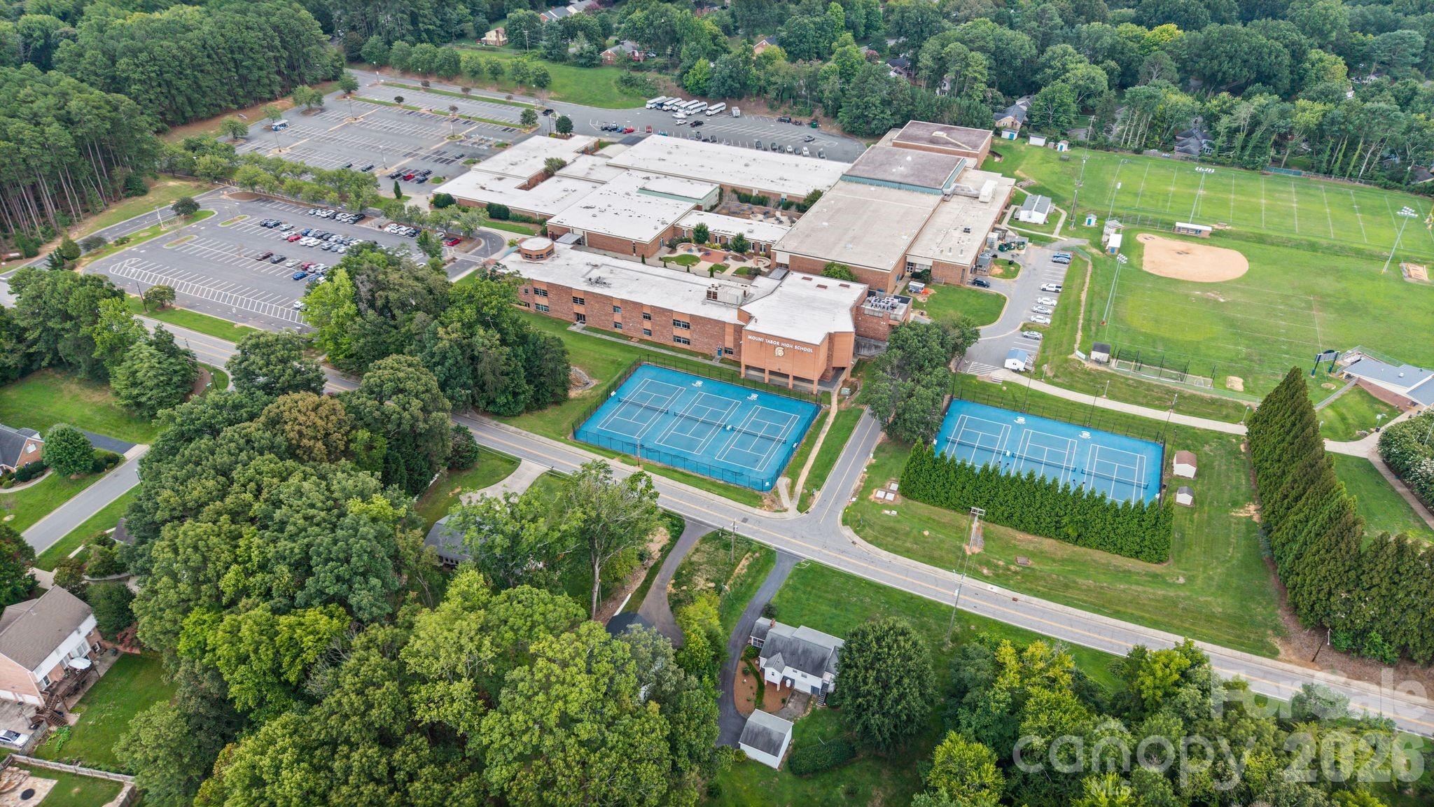 drone view of top of home - 337 Petree Road, Winston Salem