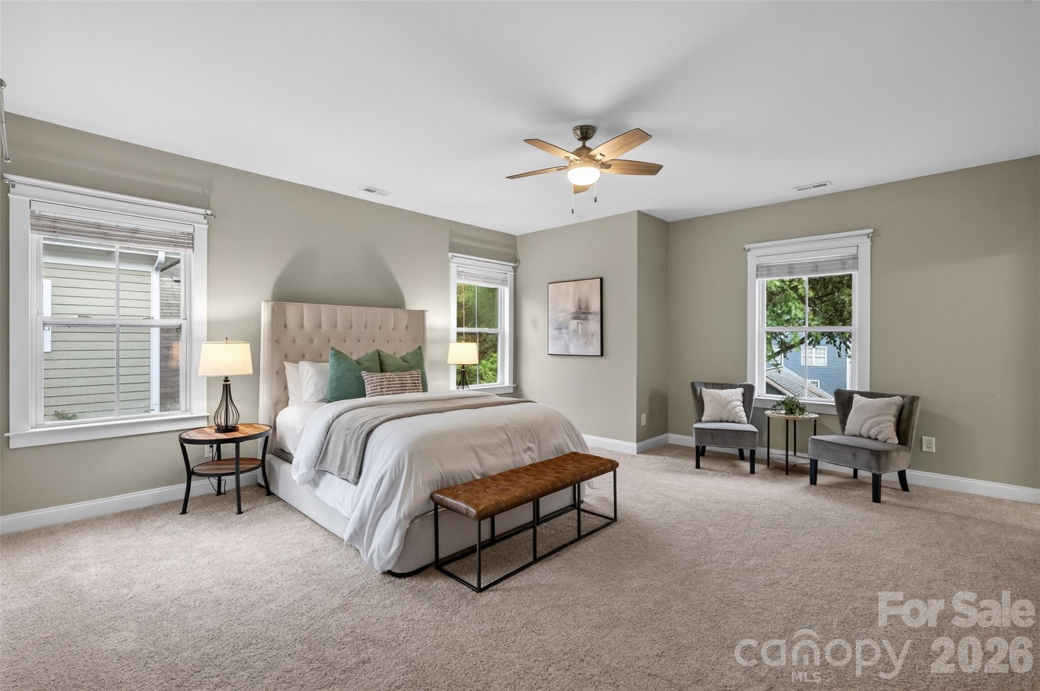 Oversized Primary Bedroom - 15829 Trenton Place Road, Huntersville