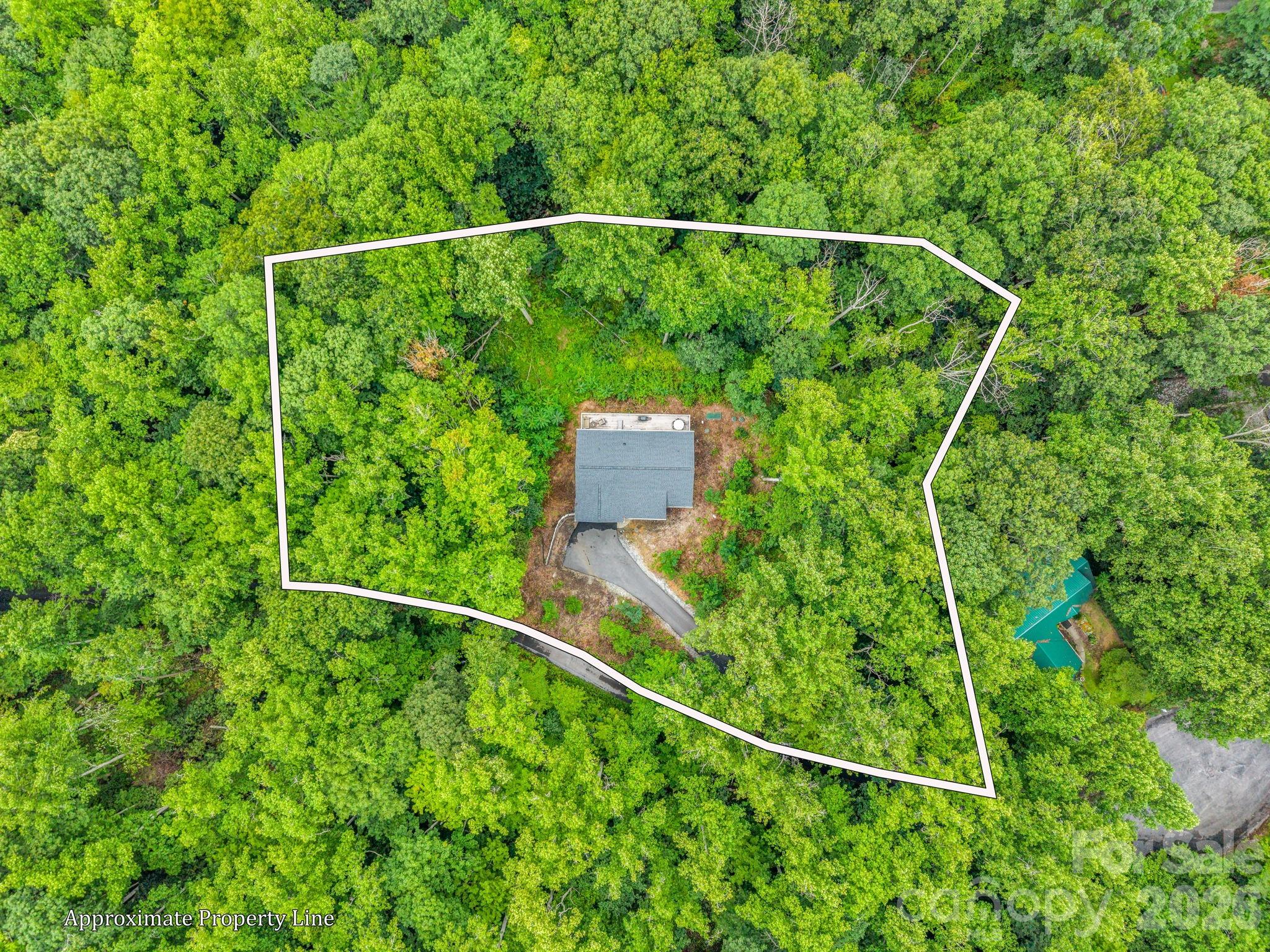 Private setting, surrounded by trees. - 180 Ridgeview Drive, Hendersonville