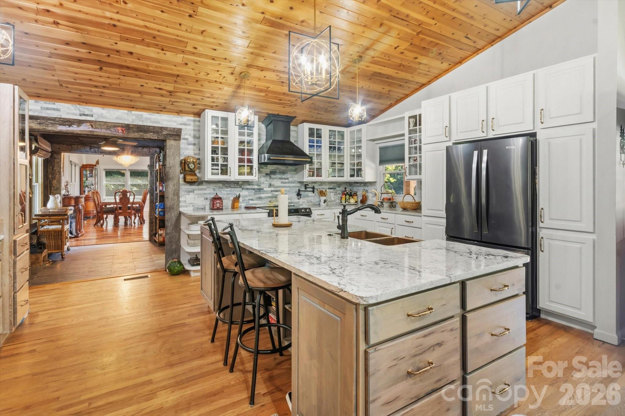 Kitchen looking towards great room - 2533 Coopers Creek Road, Bryson City