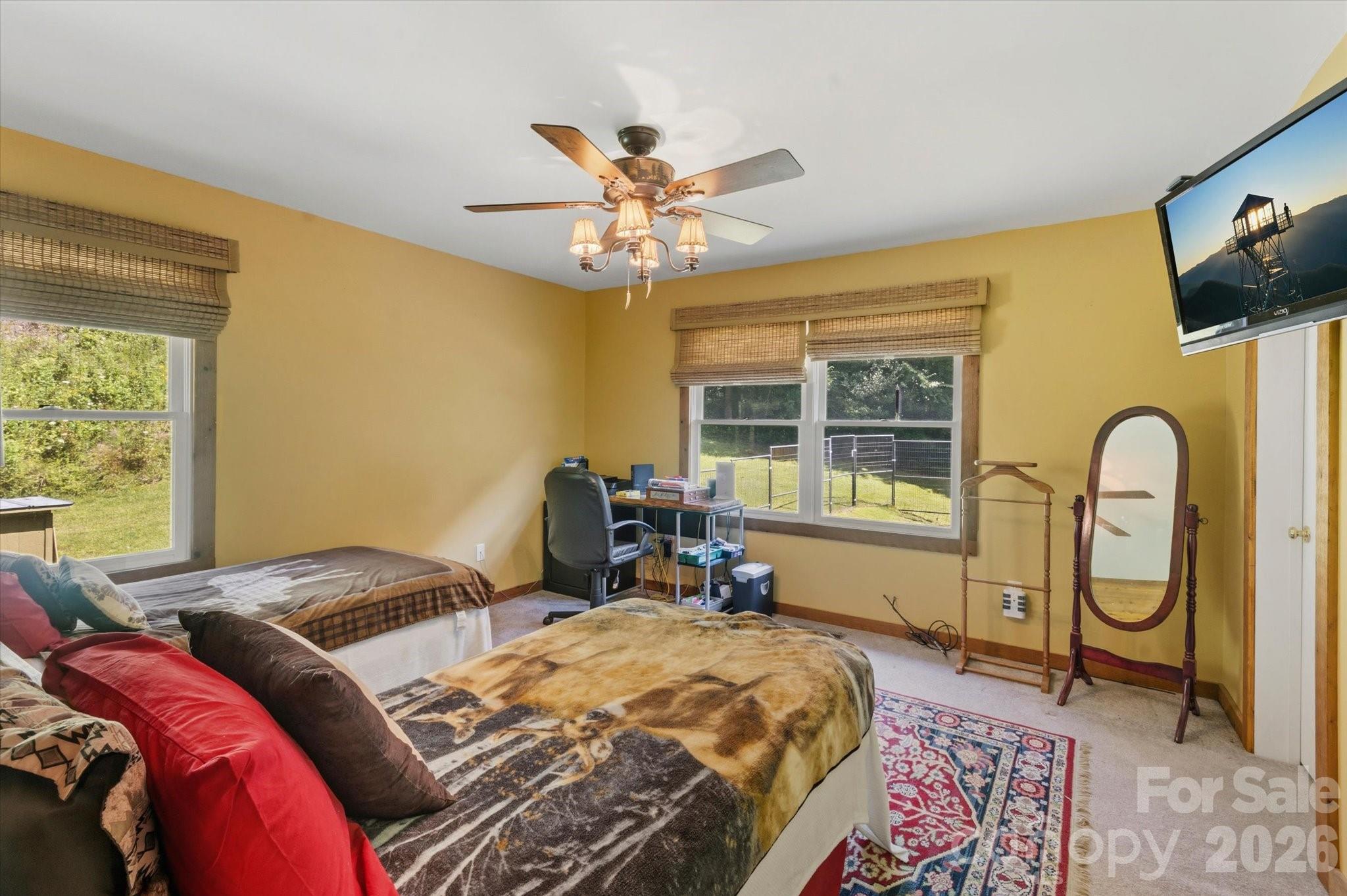 Second bedroom on main level from entrance - 2533 Coopers Creek Road, Bryson City