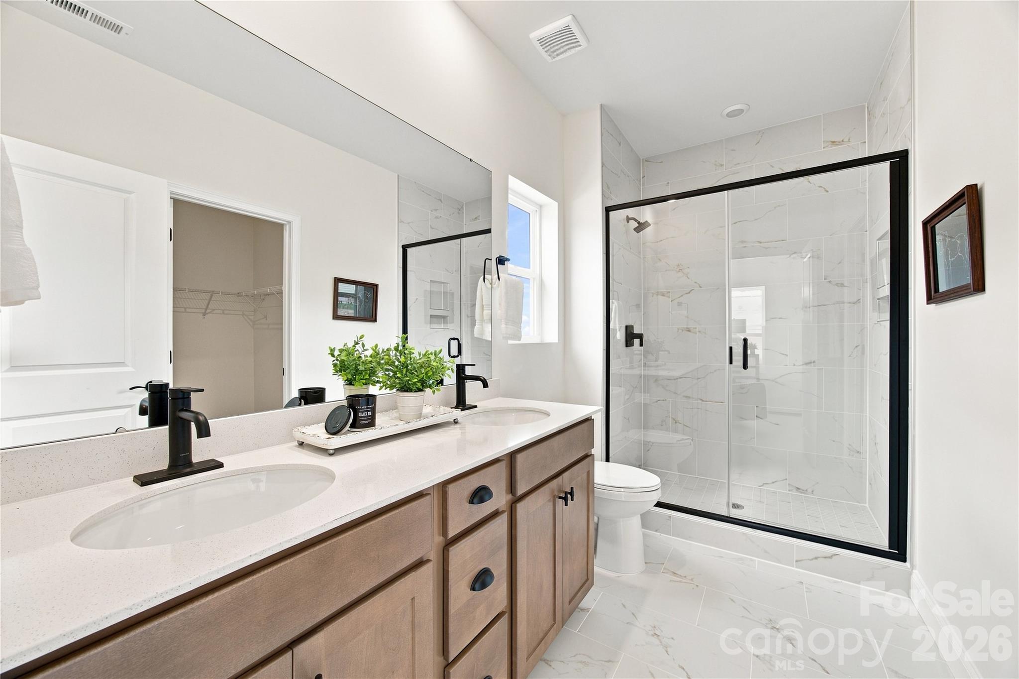 Primary Bathroom - 1043 Rocking Horse Road, Indian Trail