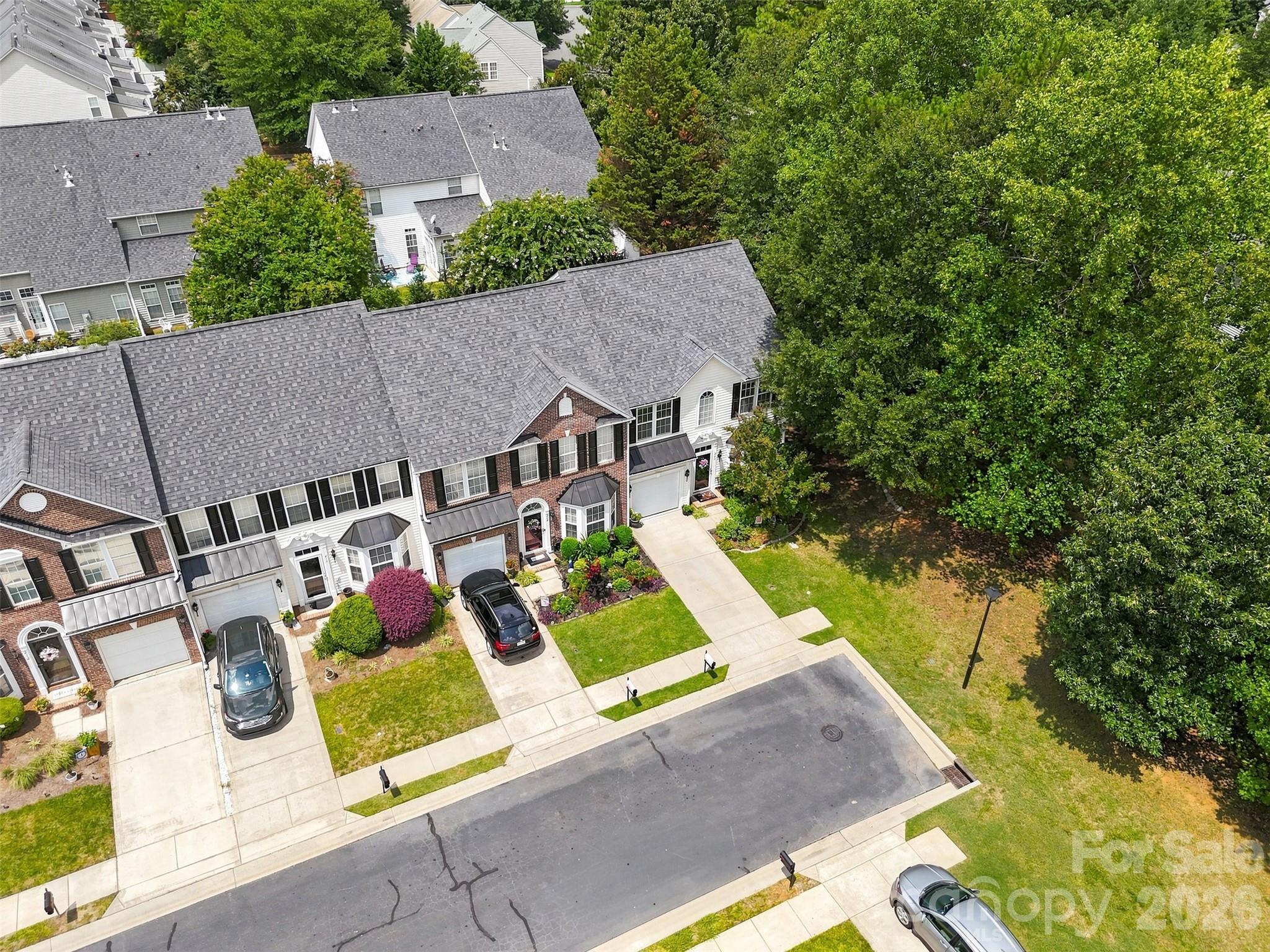 Aerial of backed to greenspace - 206 Horizon Circle, Rock Hill